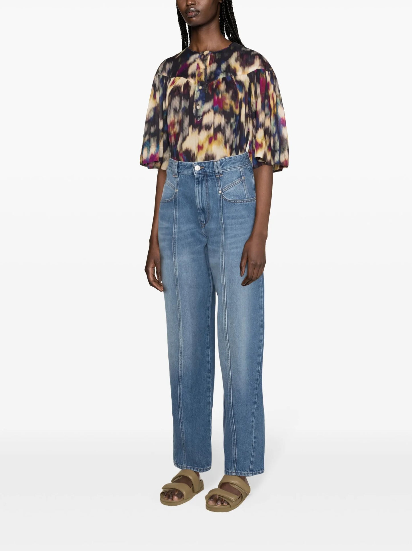 Vetan high-rise boyfriend jeans
