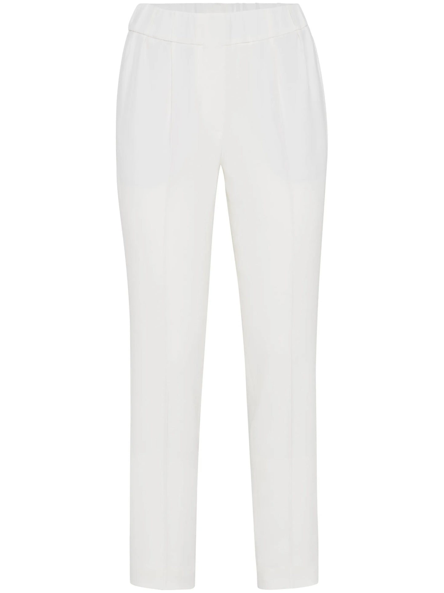 silk-blend cropped trousers