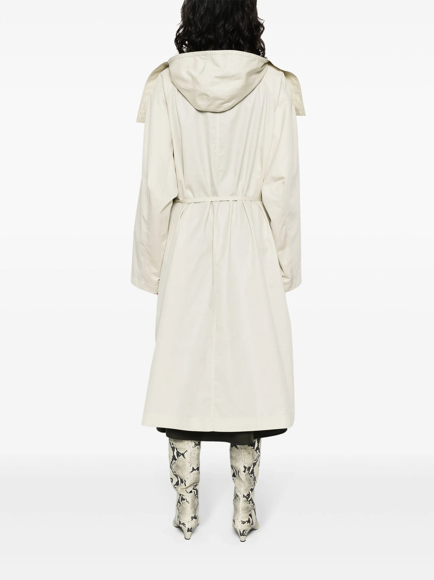 asymmetric-design coat