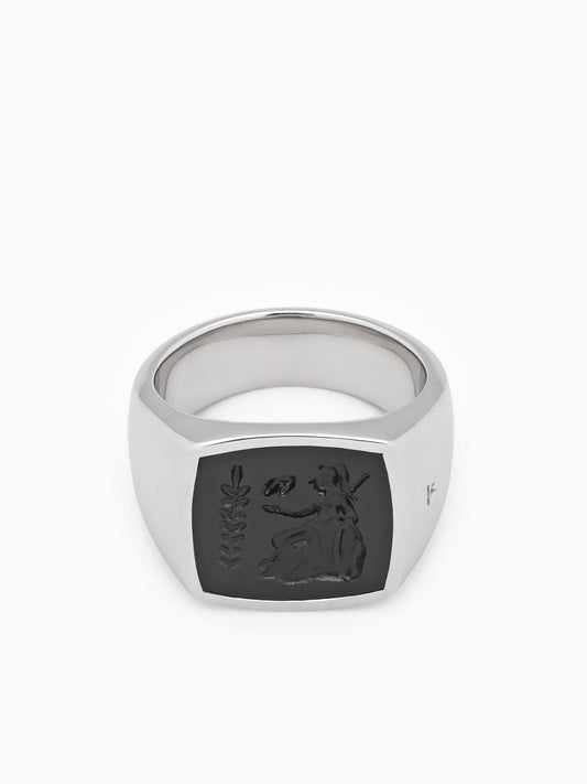 Athena signet ring
