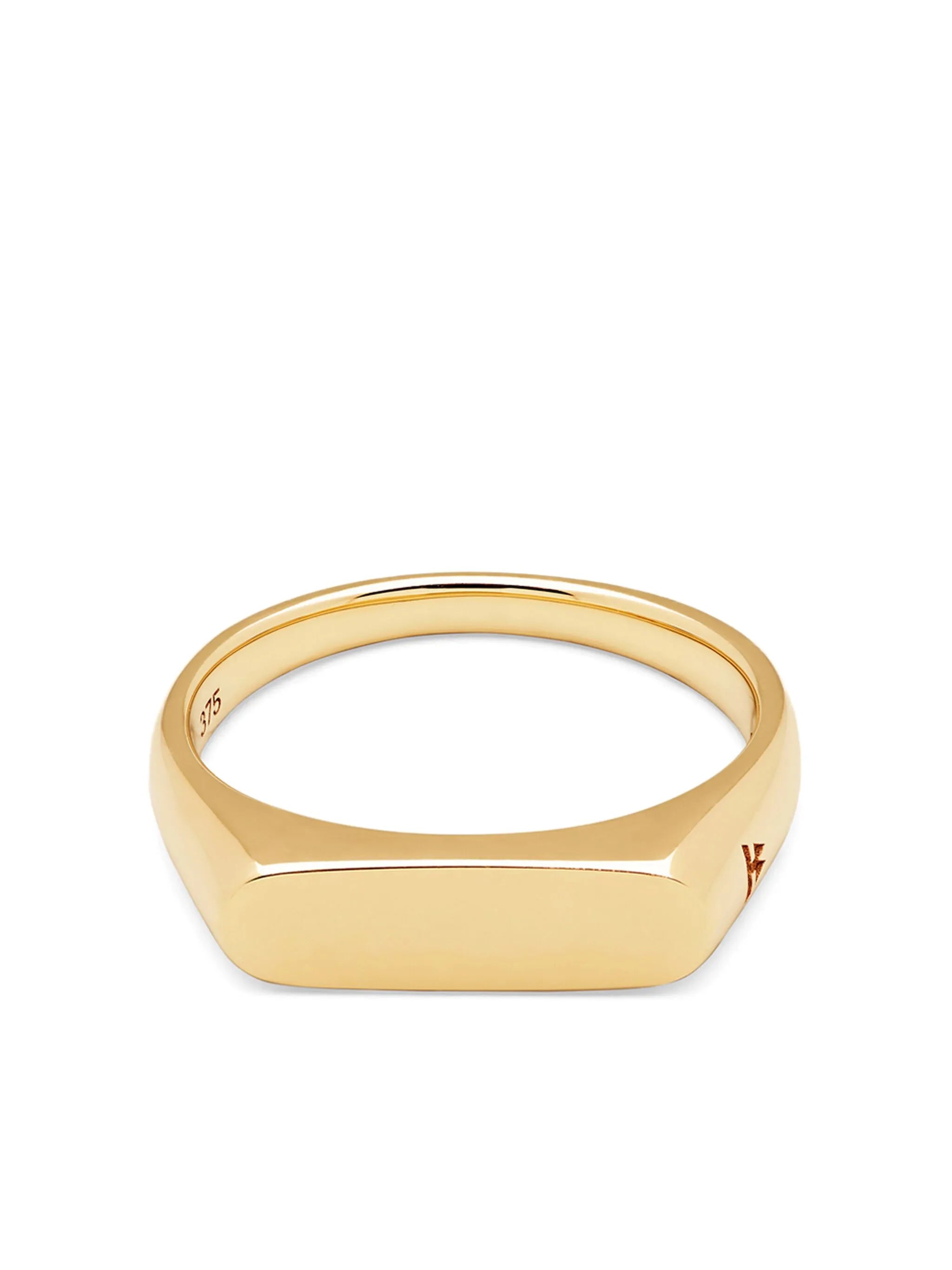 9kt yellow gold Knut ring