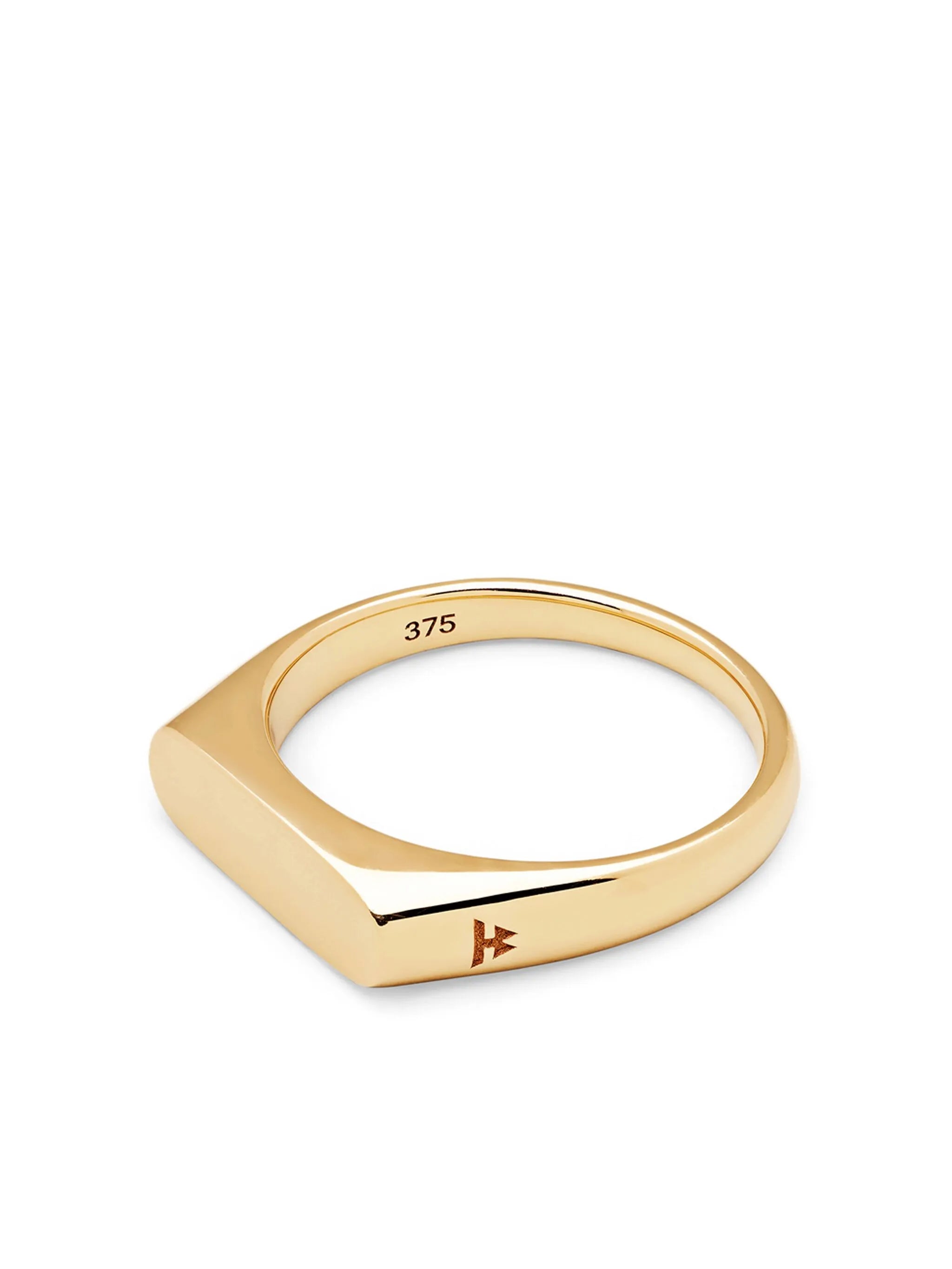 9kt yellow gold Knut ring