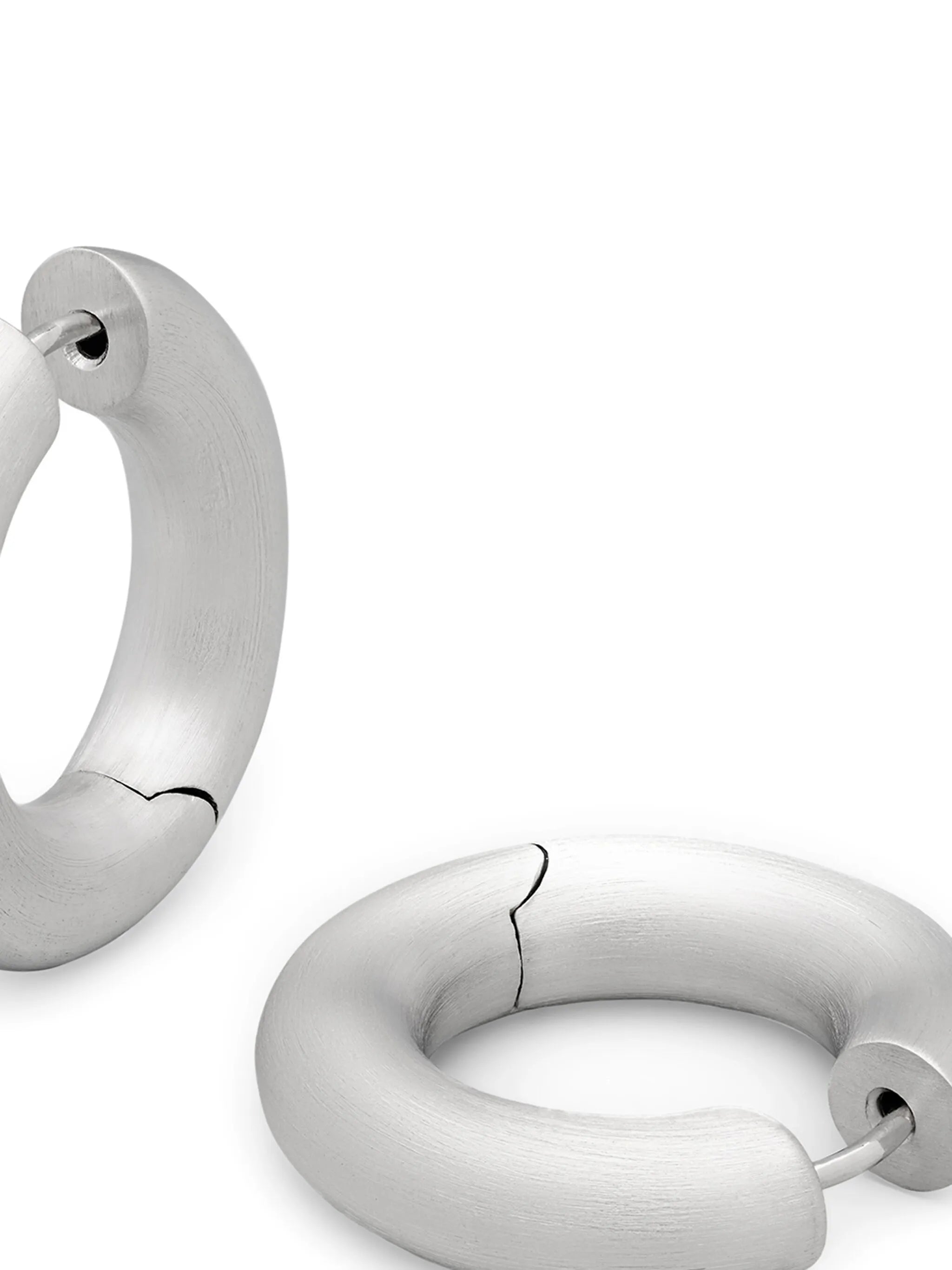 Chunky Hoops Satin earrings