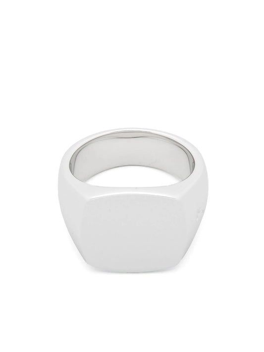 Cushion Polished signet ring