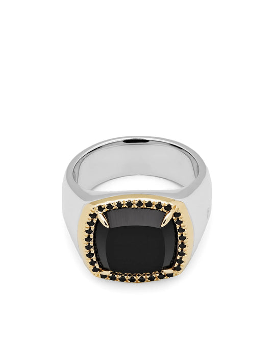 9kt gold and sterling silver May Ring gemstone ring