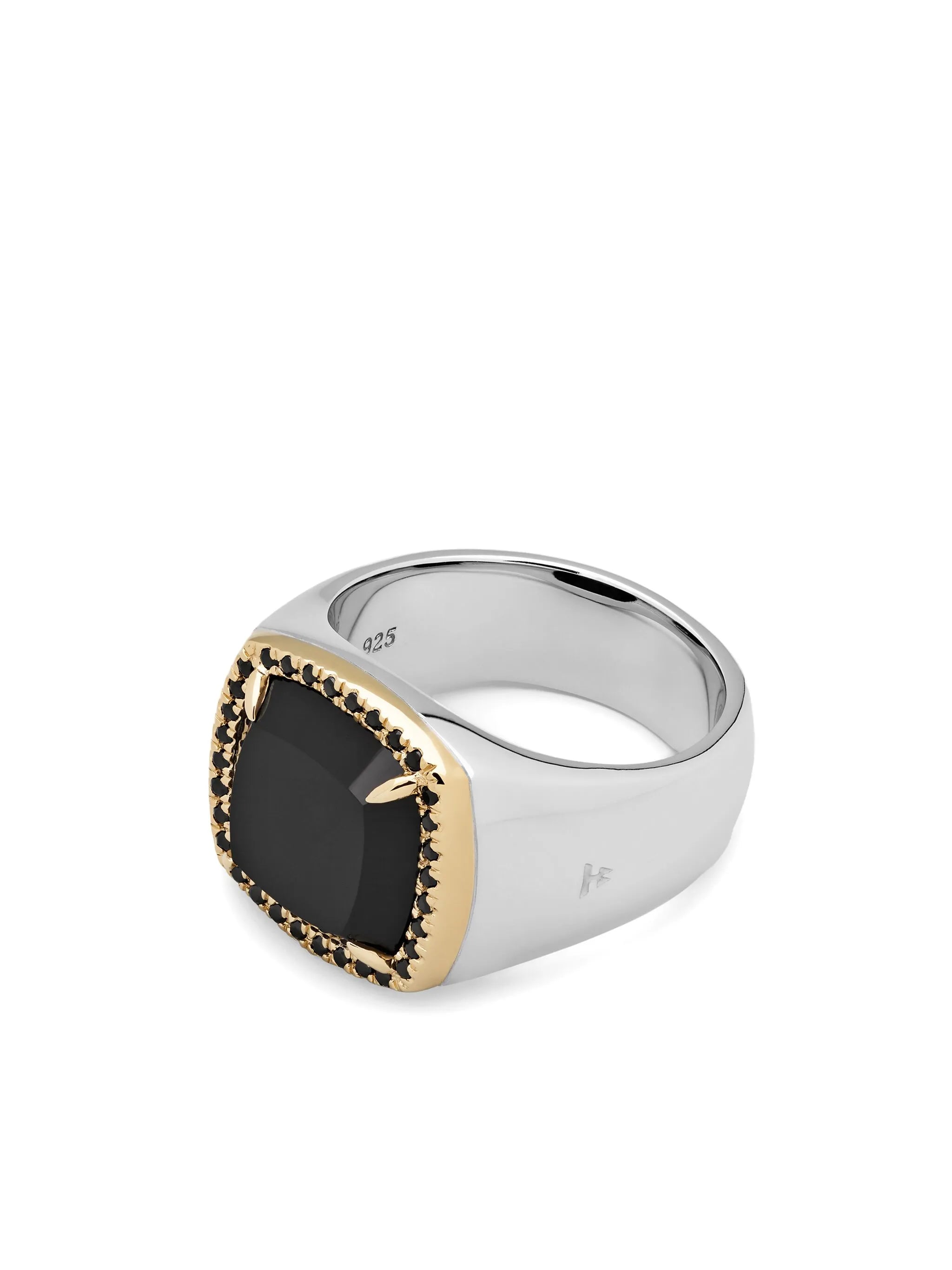 9kt gold and sterling silver May Ring gemstone ring