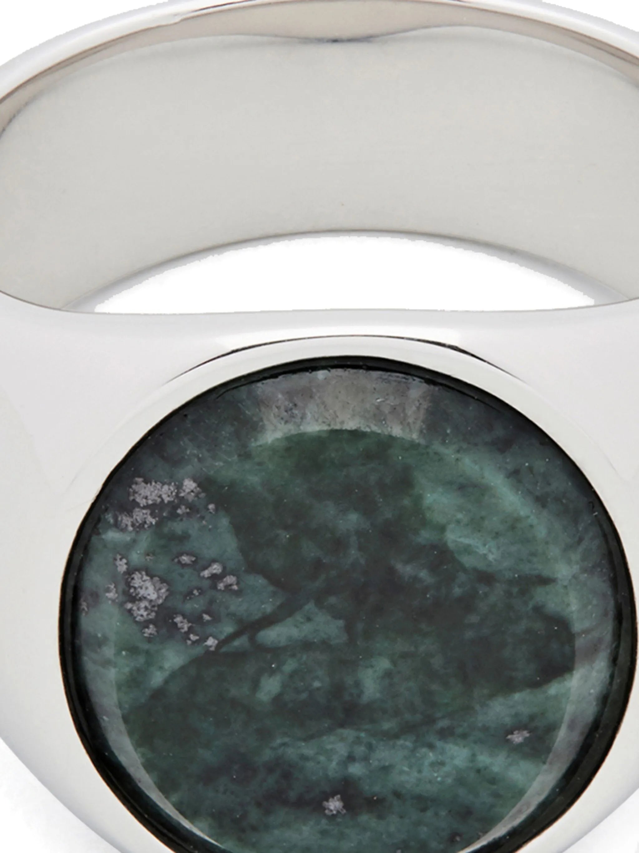 sterling silver marble signet ring