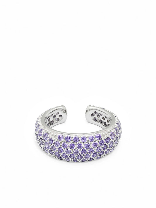 crystal-embellished thick ear cuff