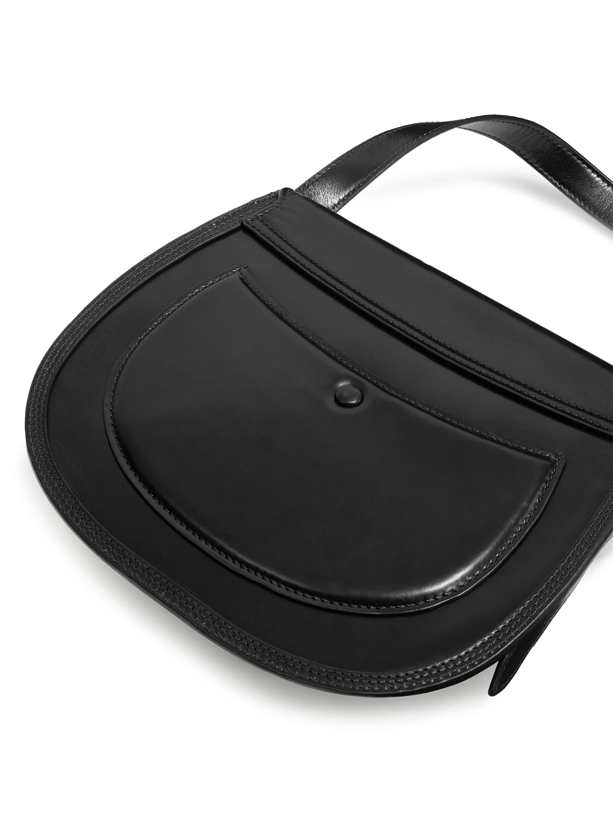 Cartridge leather shoulder bag