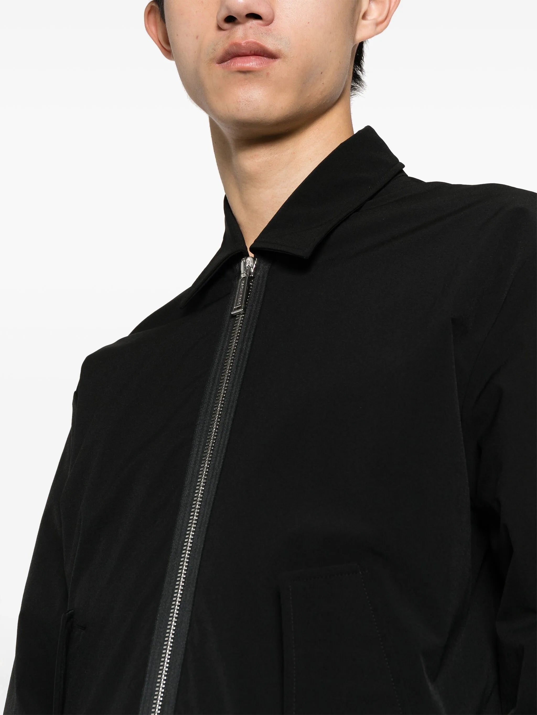 classic-collar padded jacket