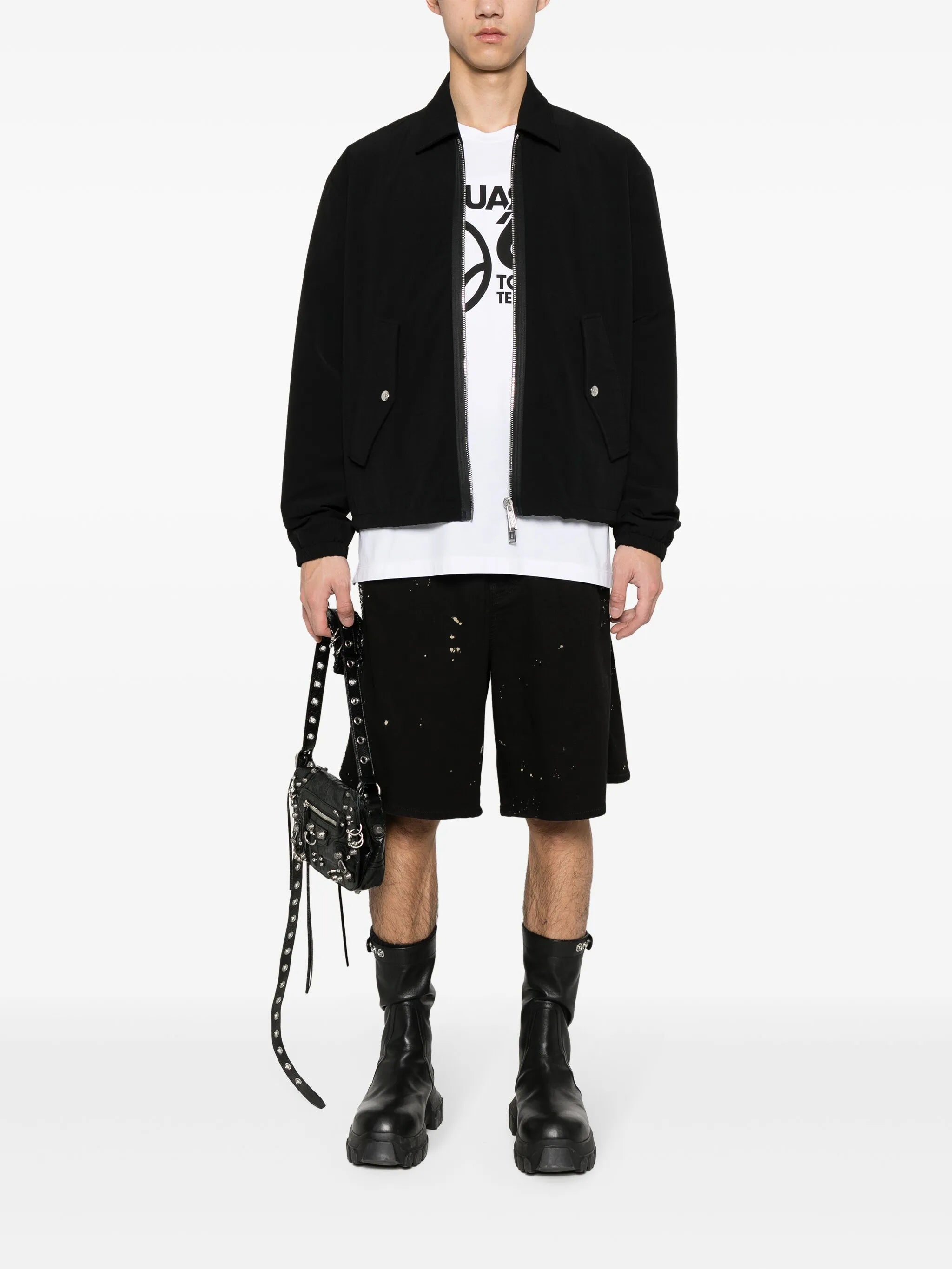 classic-collar padded jacket