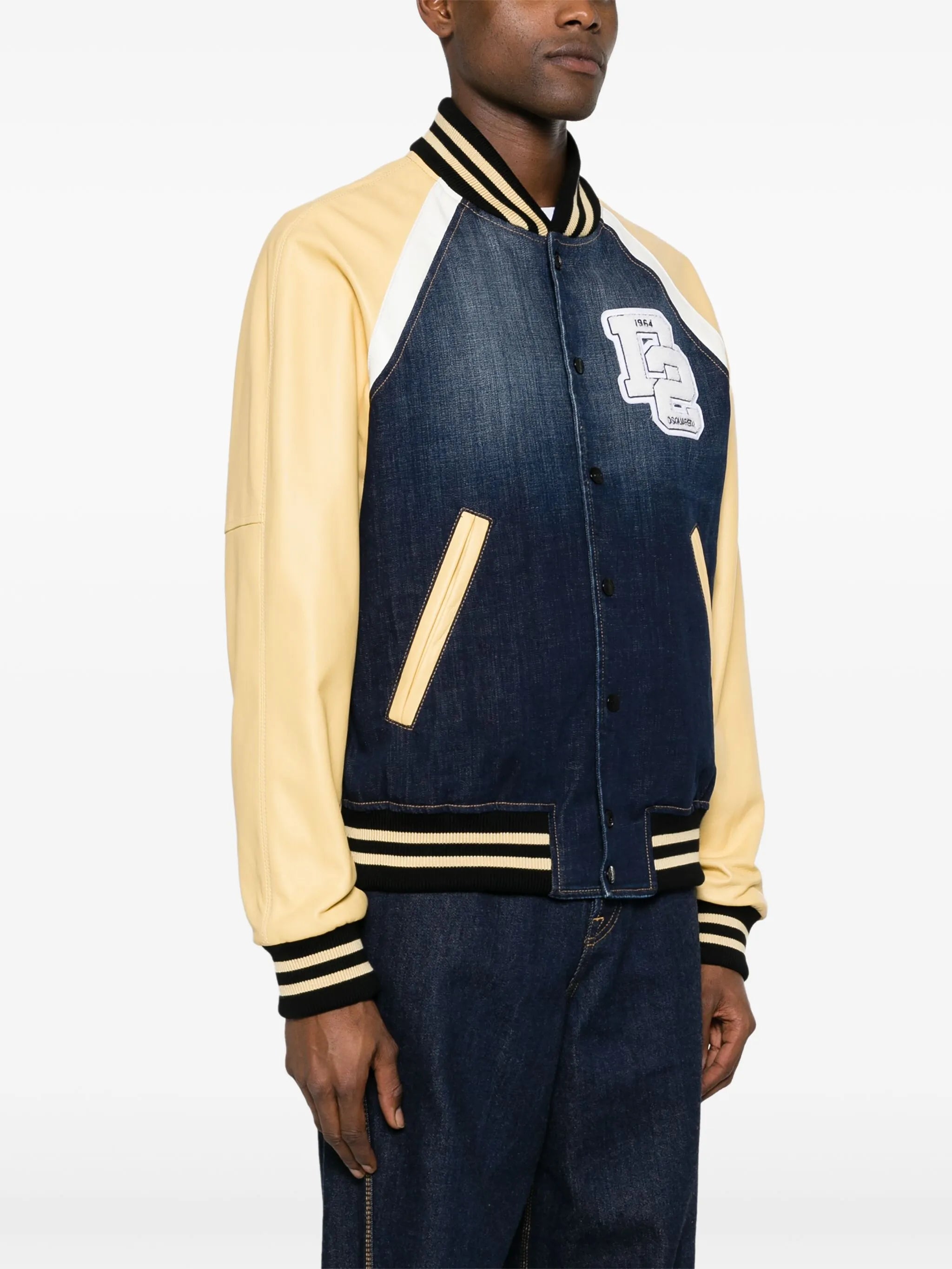 Street College panelled bomber jacket