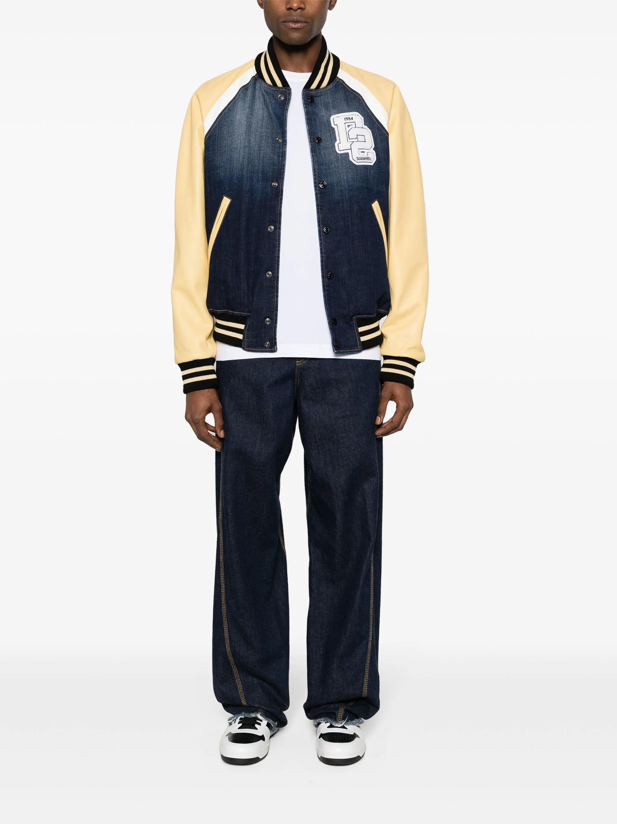 Street College panelled bomber jacket
