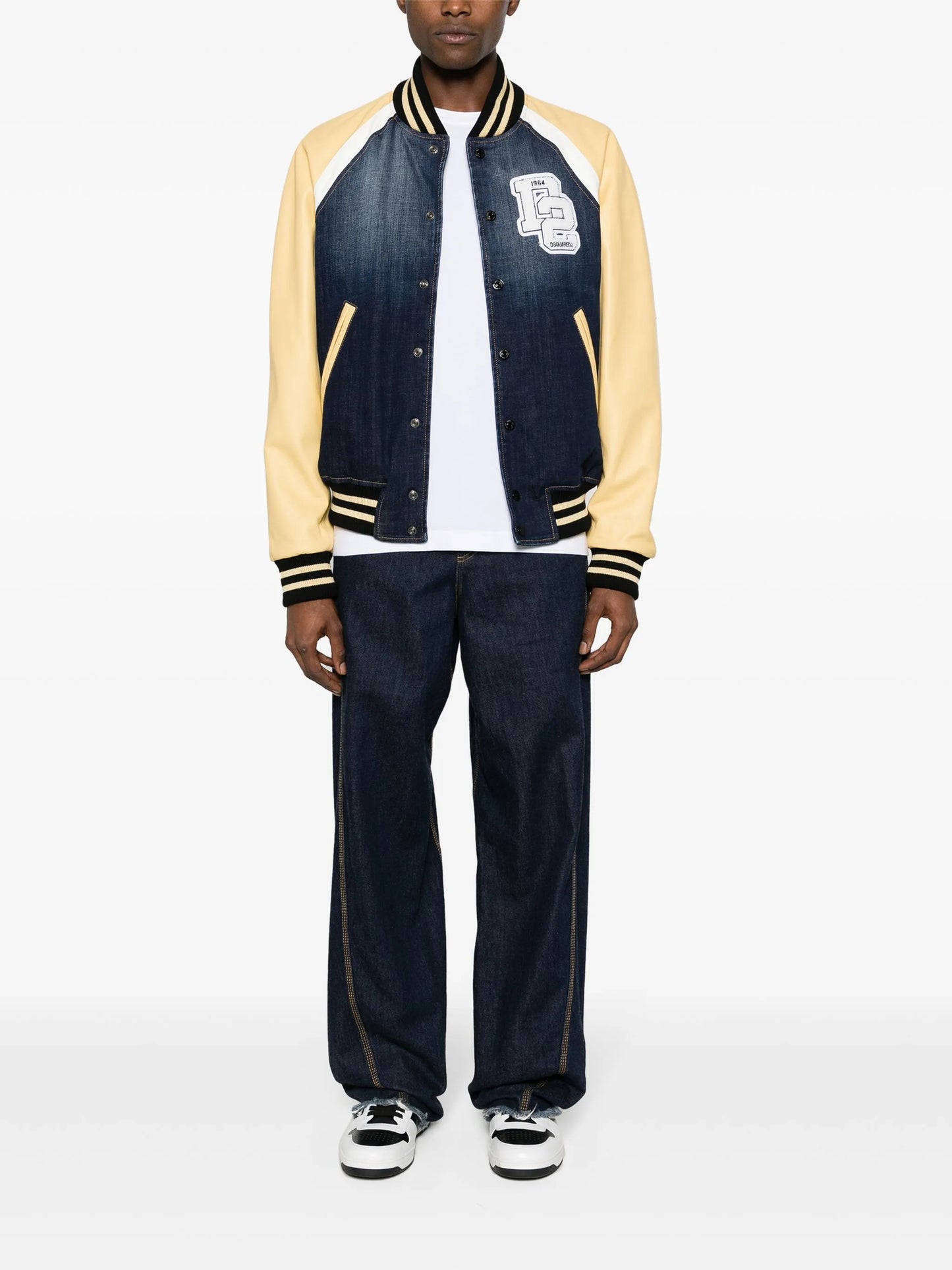 Street College panelled bomber jacket