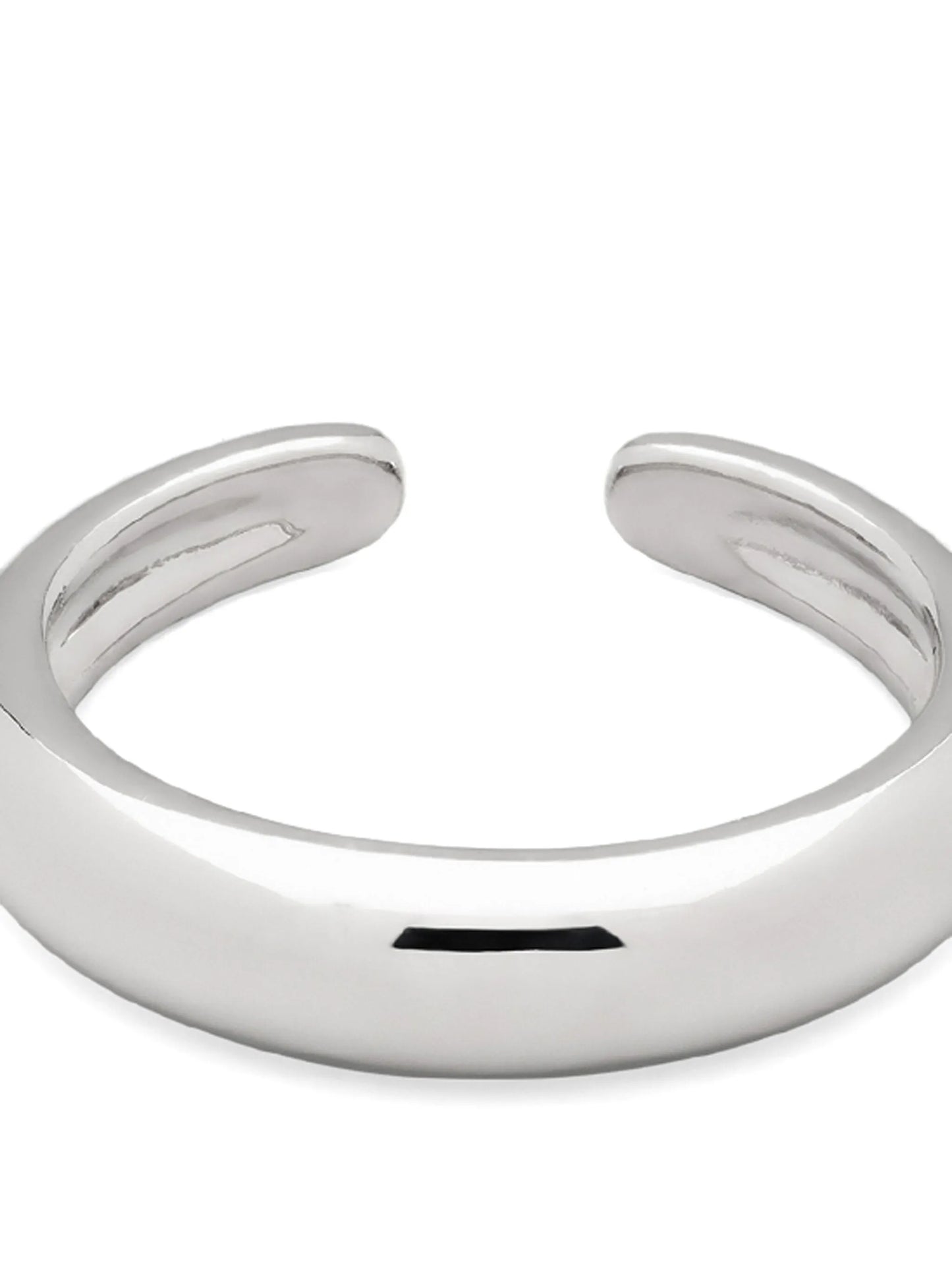 slim rhodium-plated ear cuff