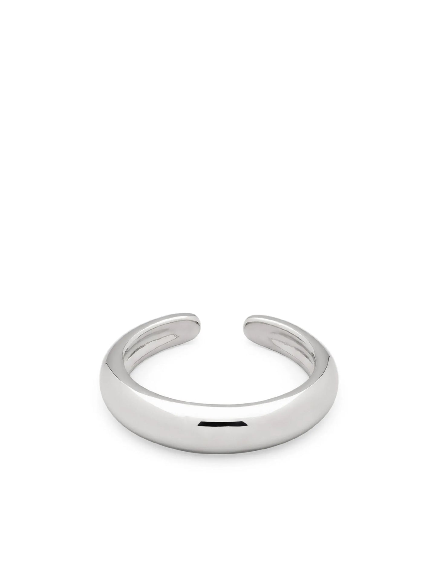 slim rhodium-plated ear cuff