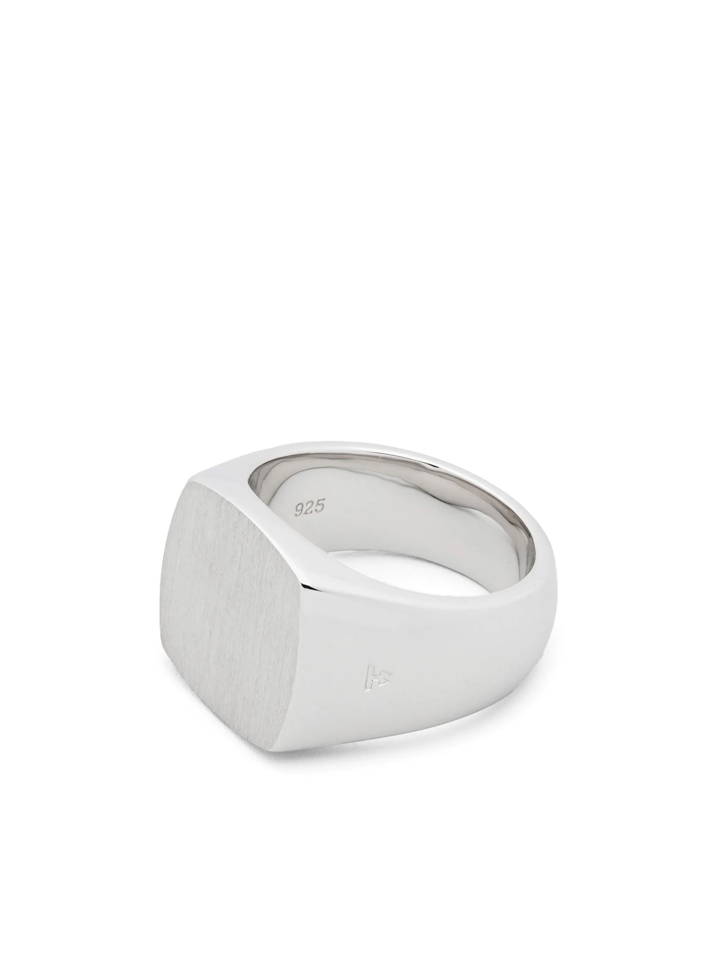 Cushion Satin signet ring