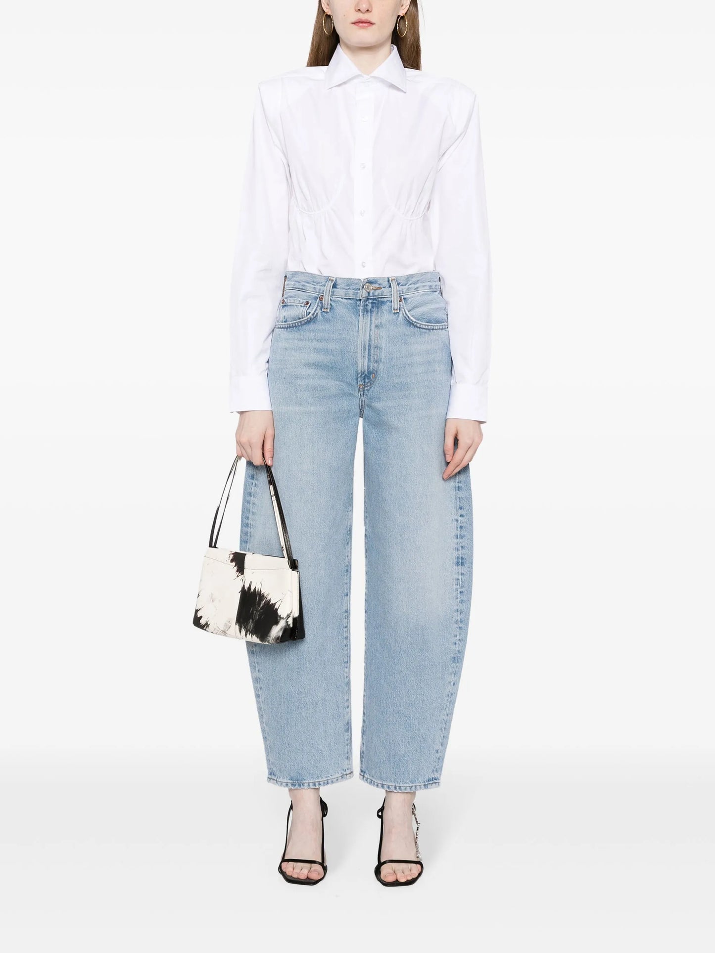 Balloon high-rise jeans