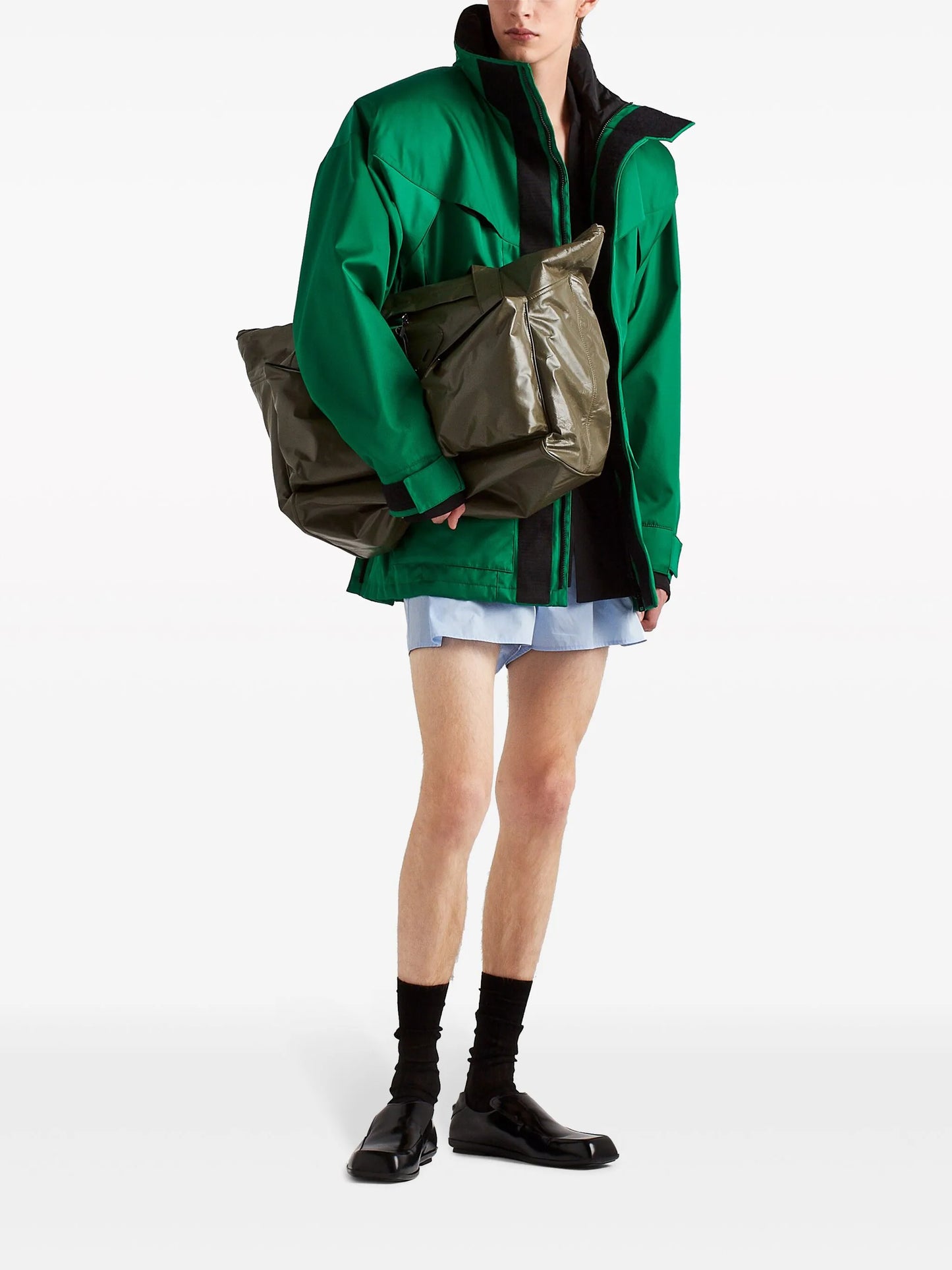 Re-Nylon high-neck jacket