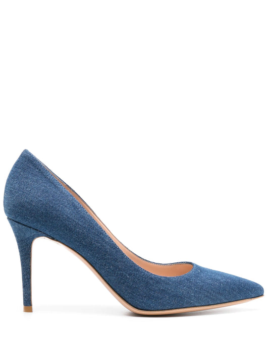 Gianvito 85mm denim pumps