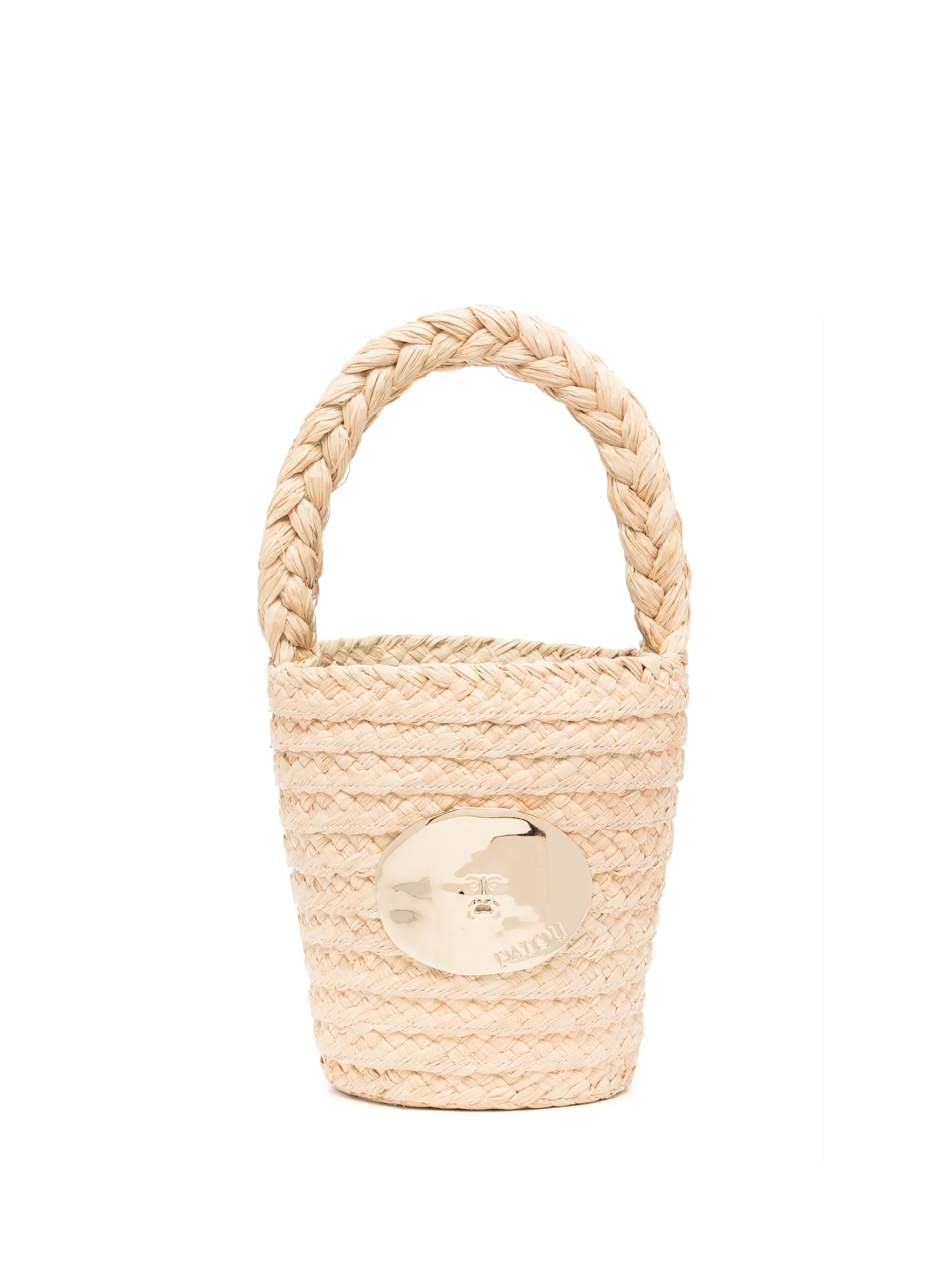 Iconic raffia bucket bag