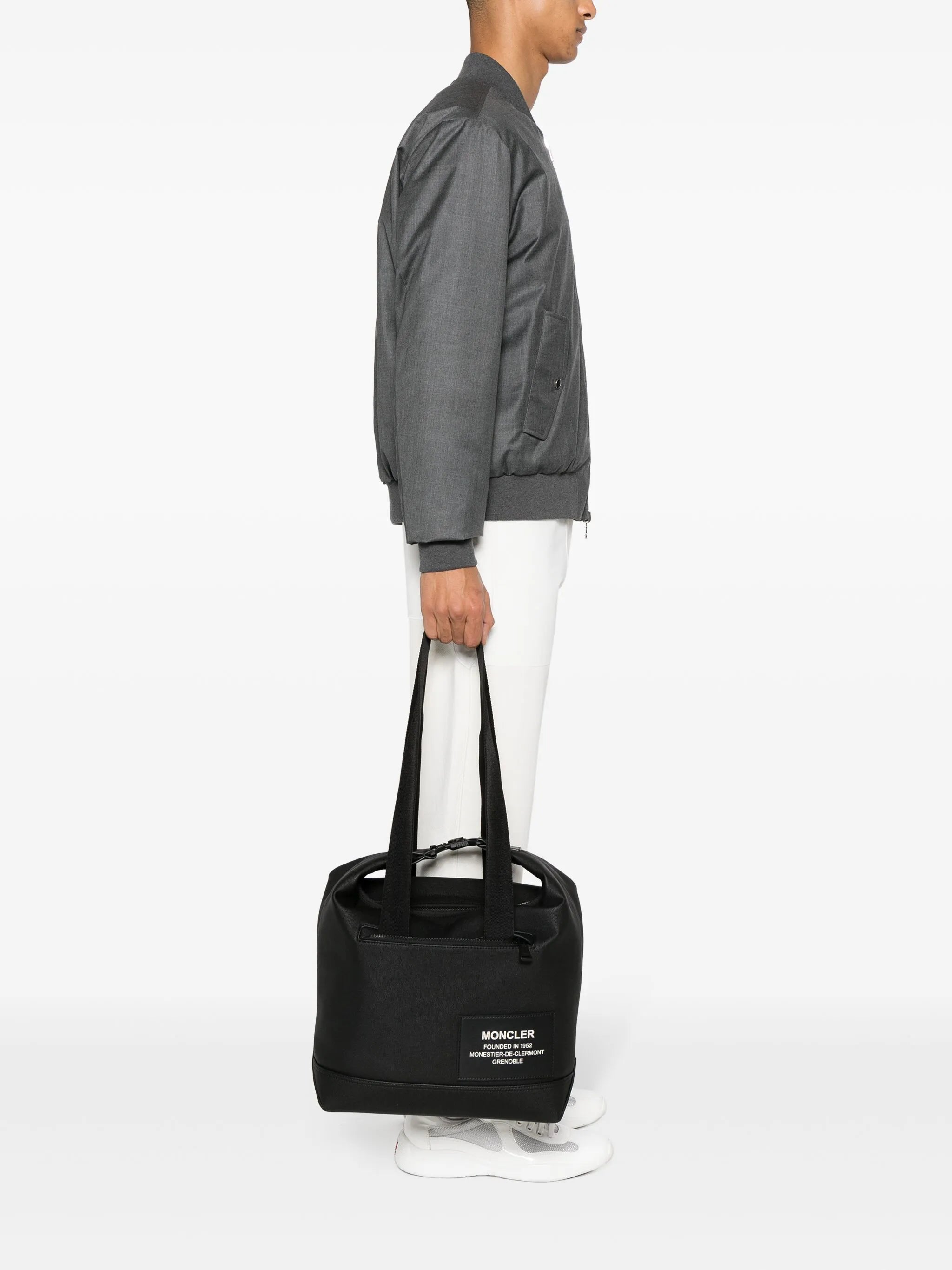 Nakoa logo-patch tote bag