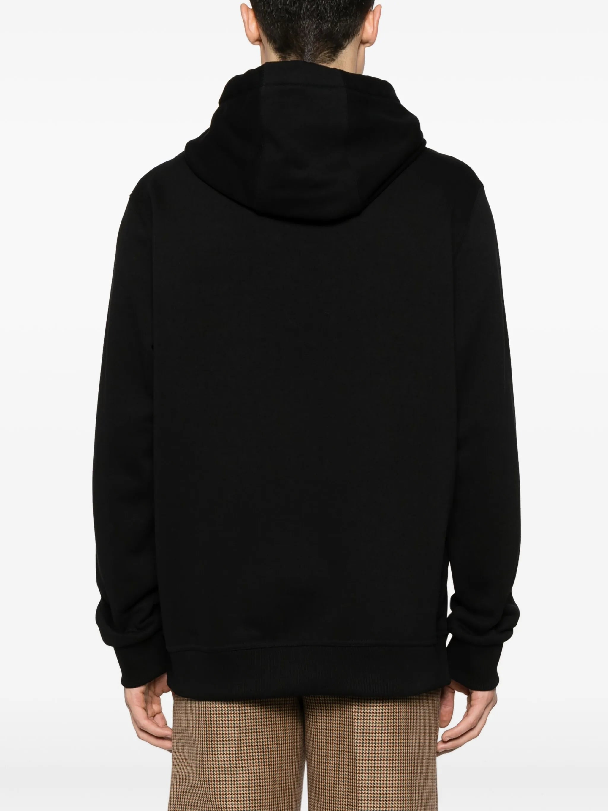 logo-print cotton hoodie