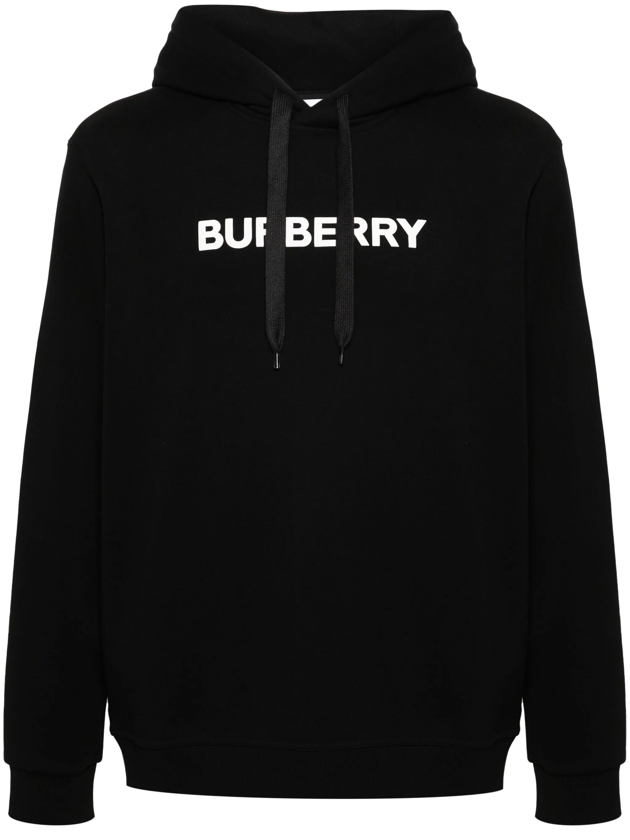 logo-print cotton hoodie