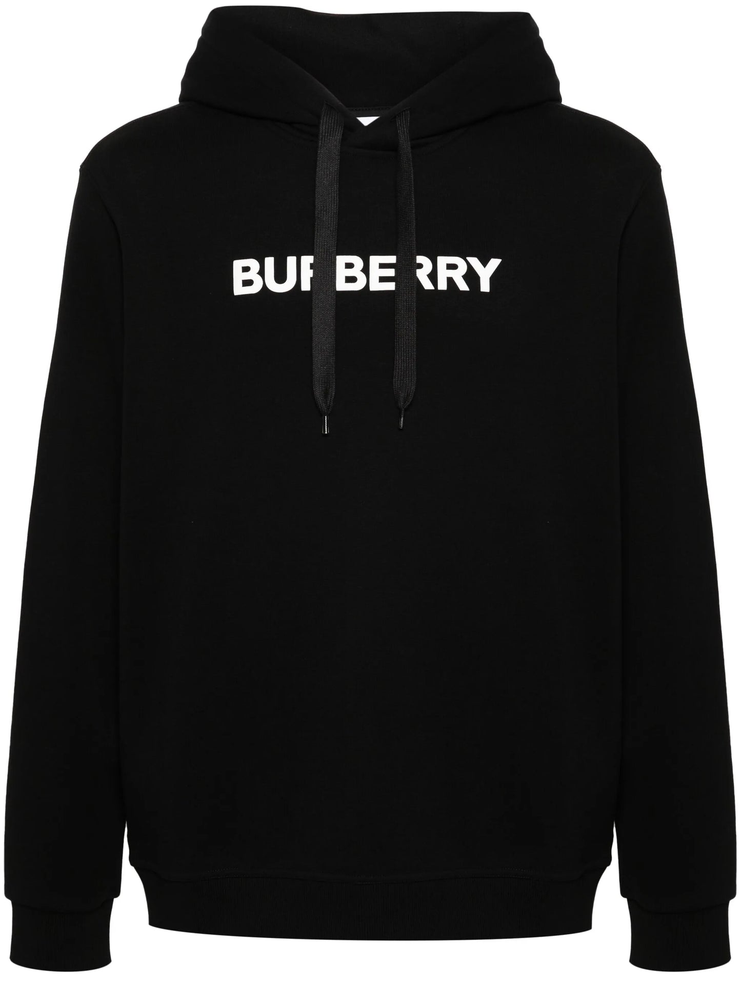 logo-print cotton hoodie