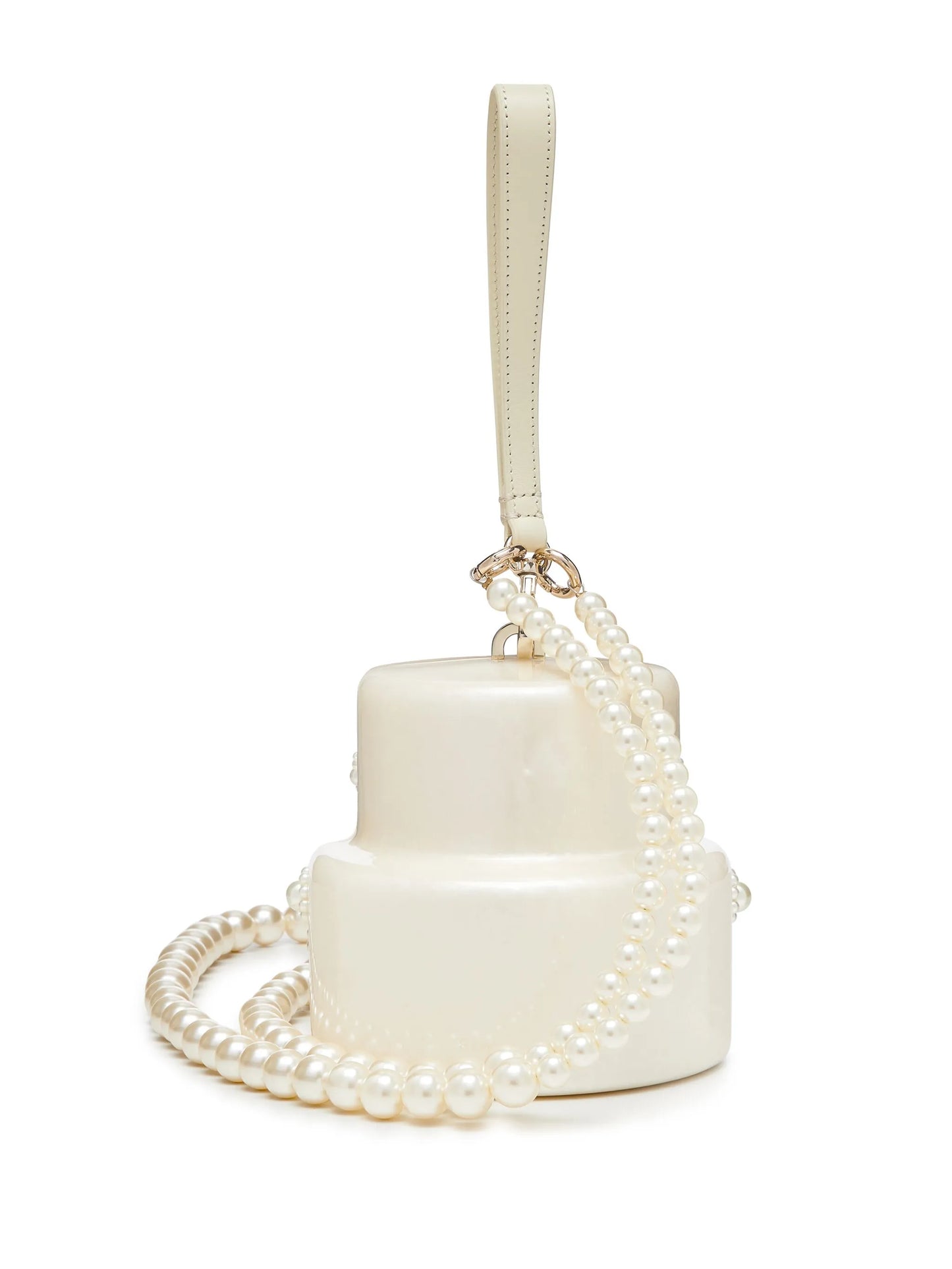 pearl-embellished cake mini bag