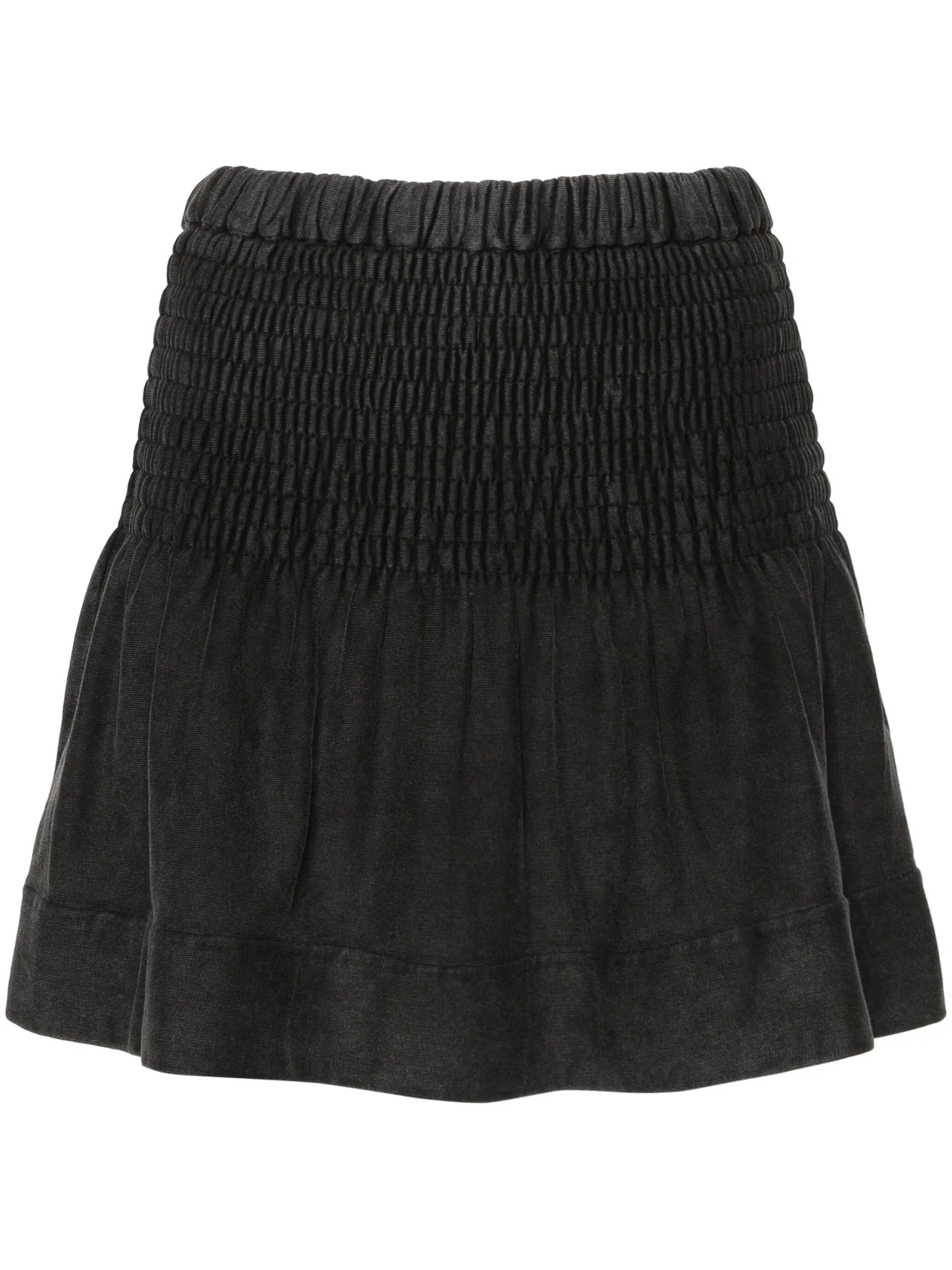 Pacifica shirred miniskirt