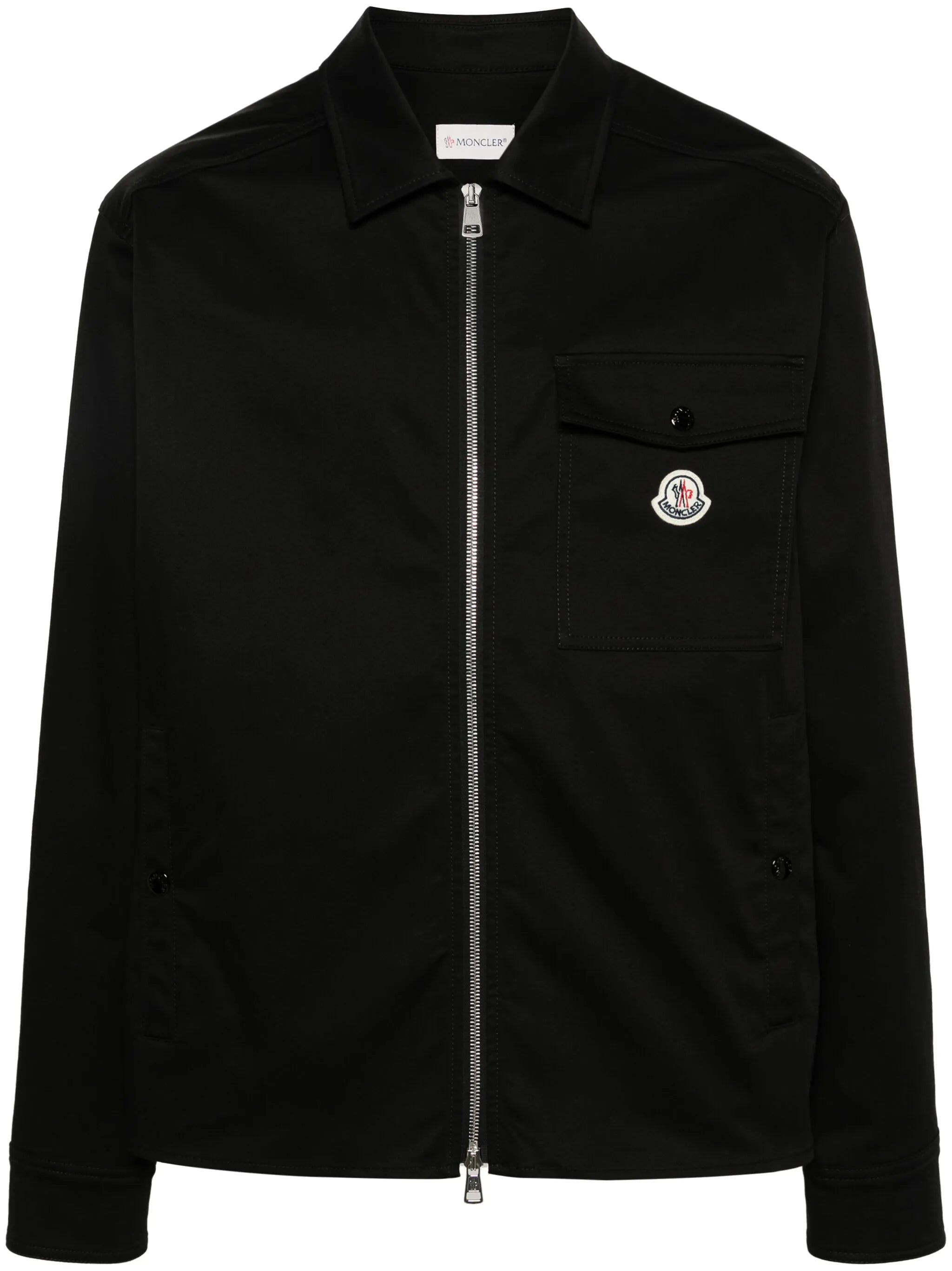 logo-patch shirt jacket
