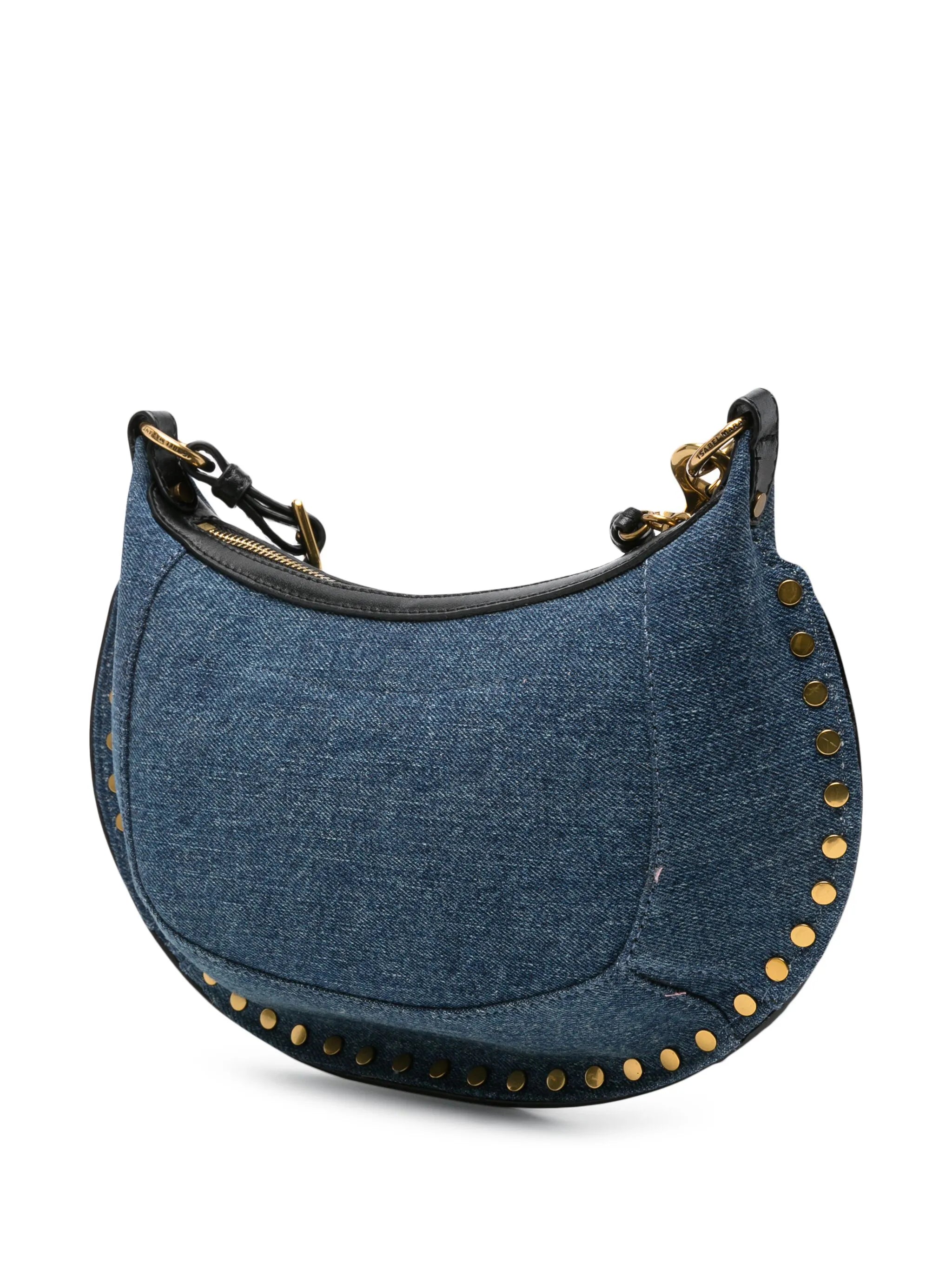 Oskan Moon denim studded shoulder bag