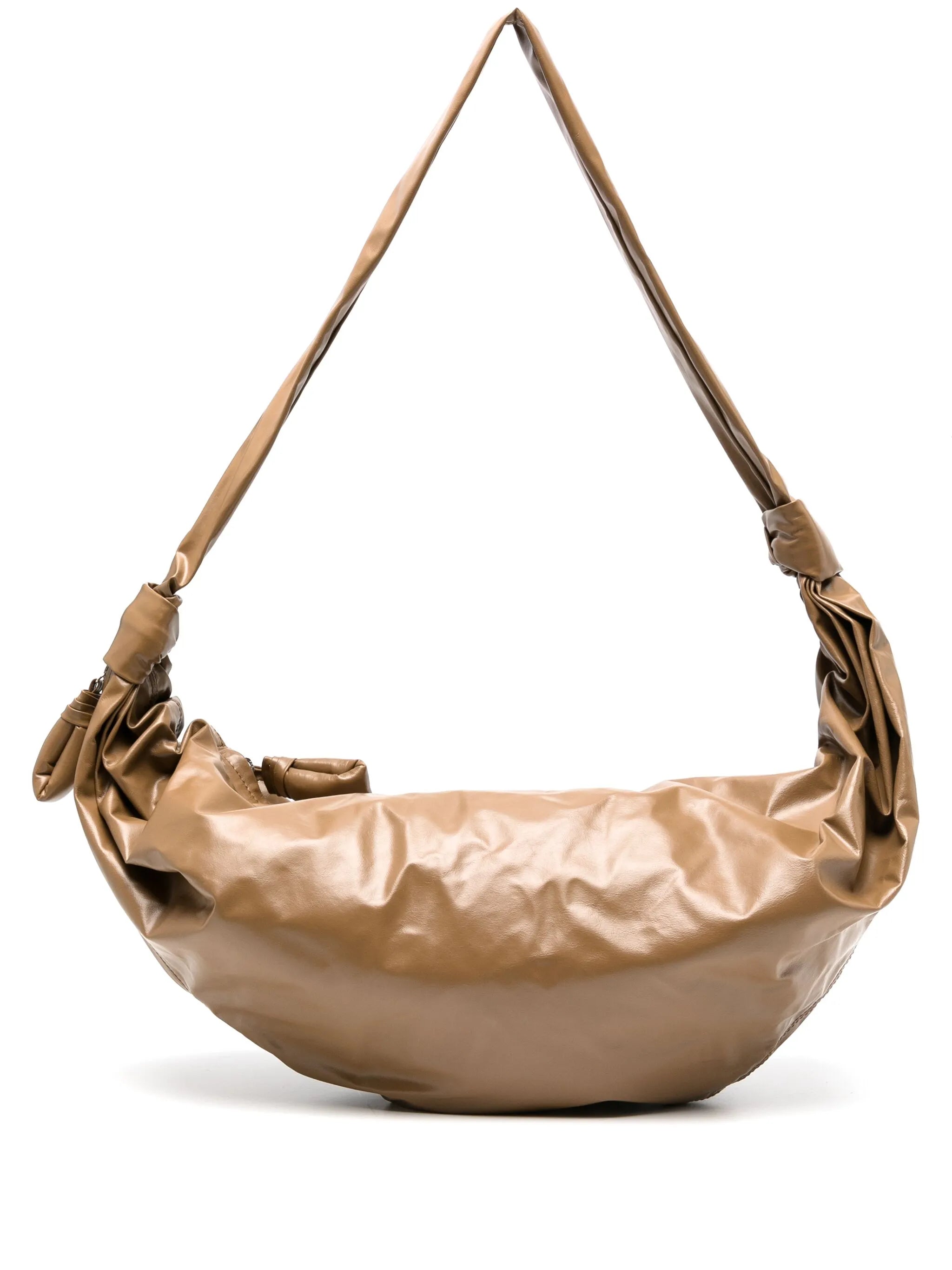 large Soft Croissant leather shoulder bag