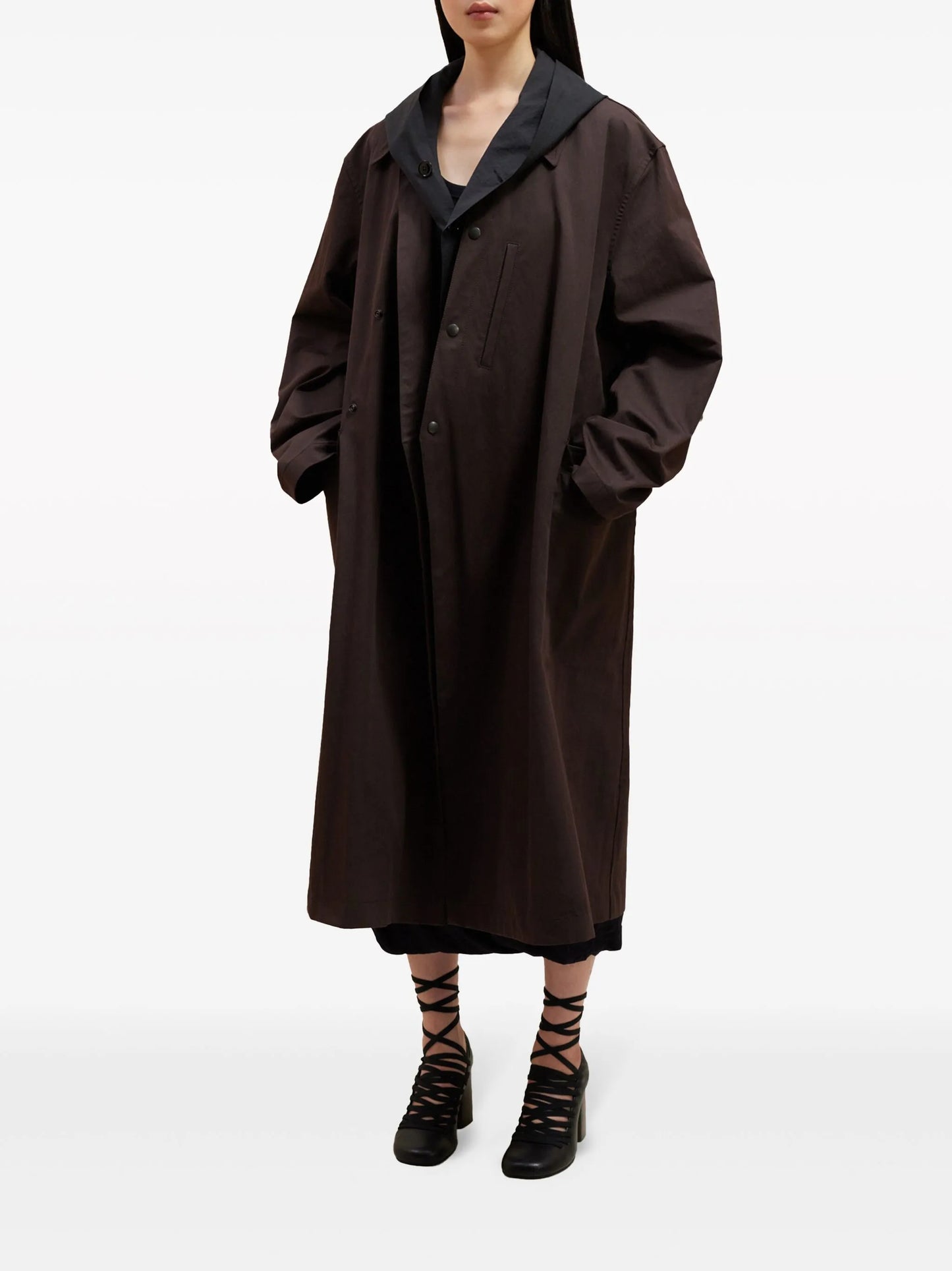 asymmetric trench coat