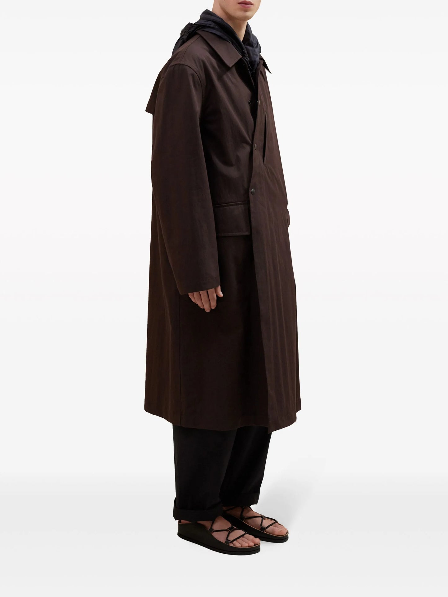 asymmetric trench coat
