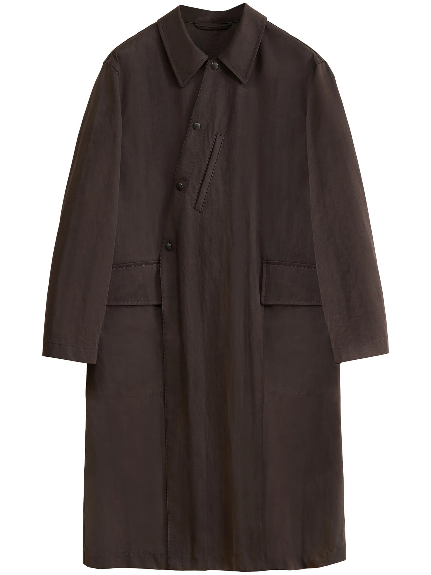 asymmetric trench coat