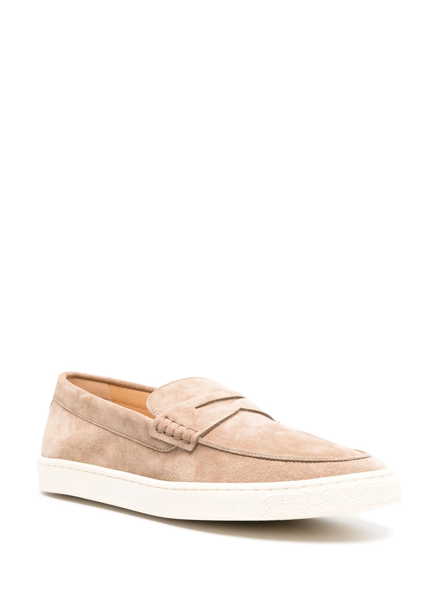 suede penny loafers