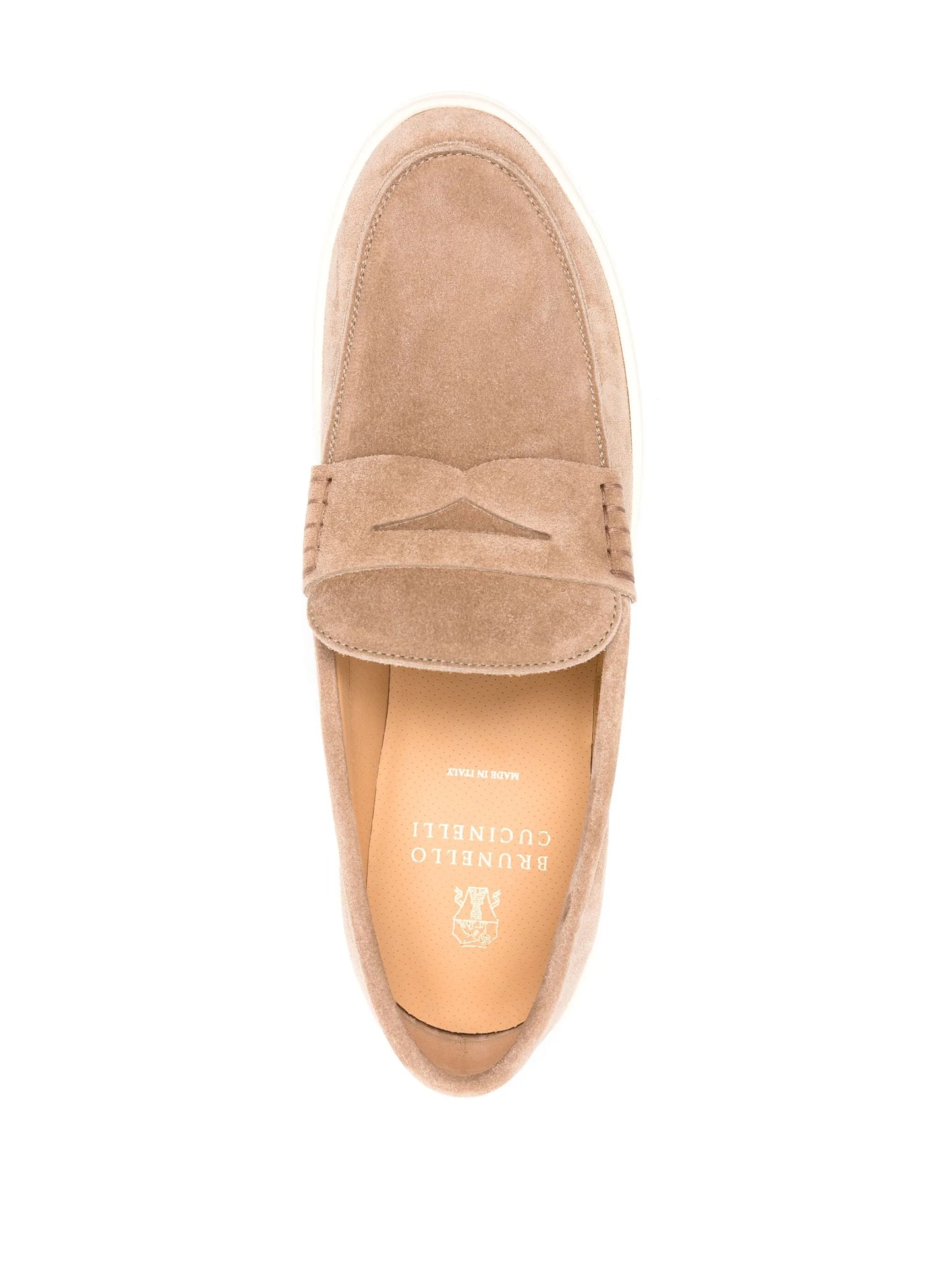 suede penny loafers
