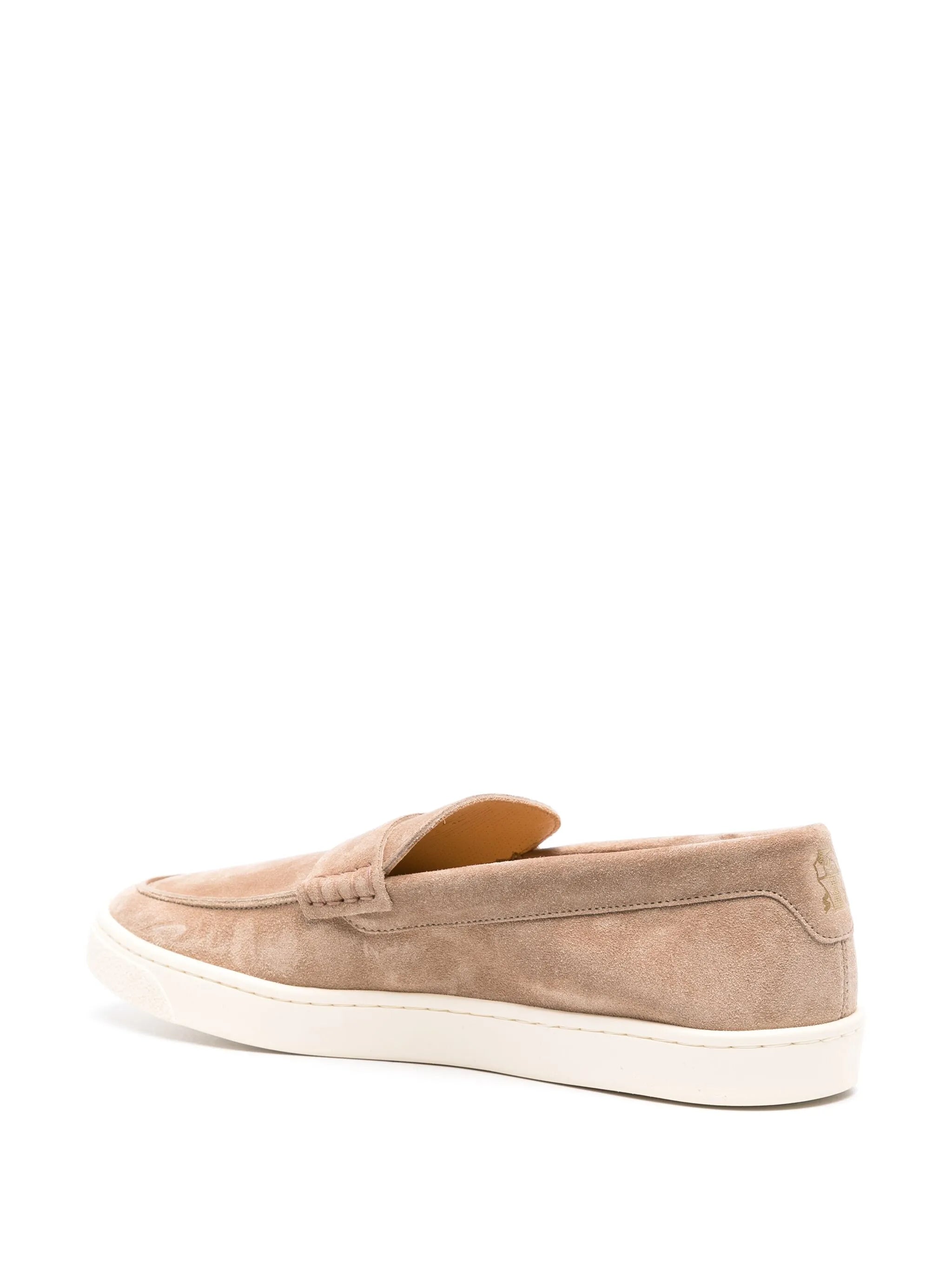 suede penny loafers