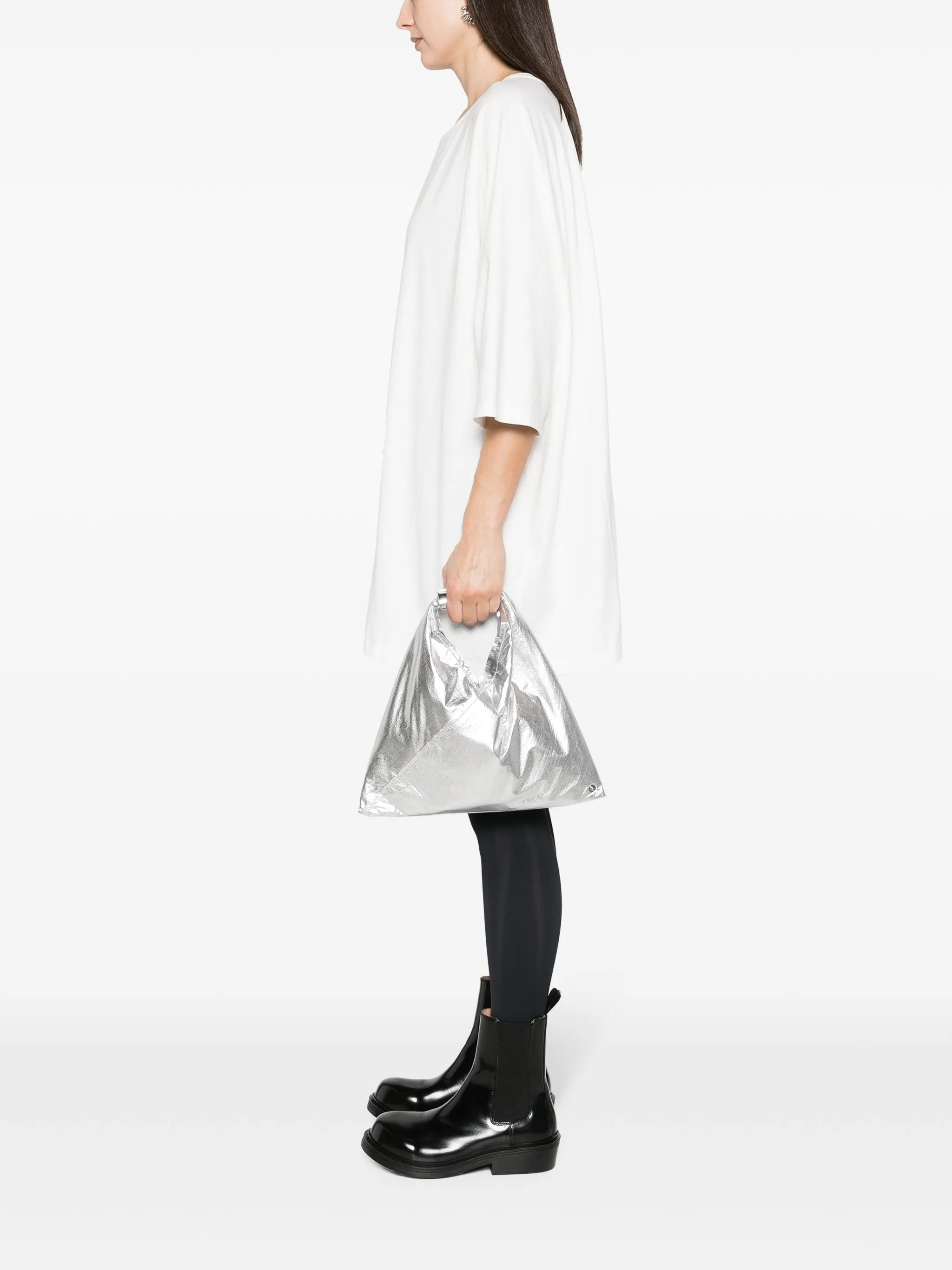 mini Japanese metallic tote bag