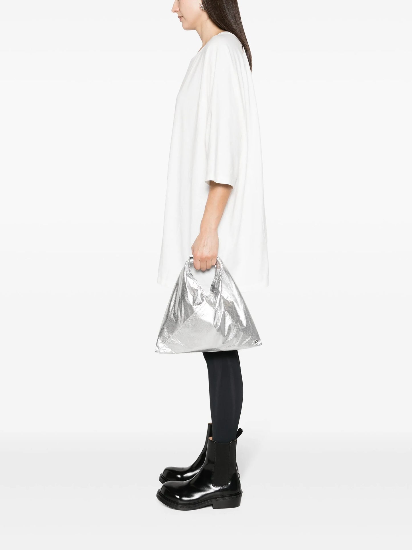 mini Japanese metallic tote bag