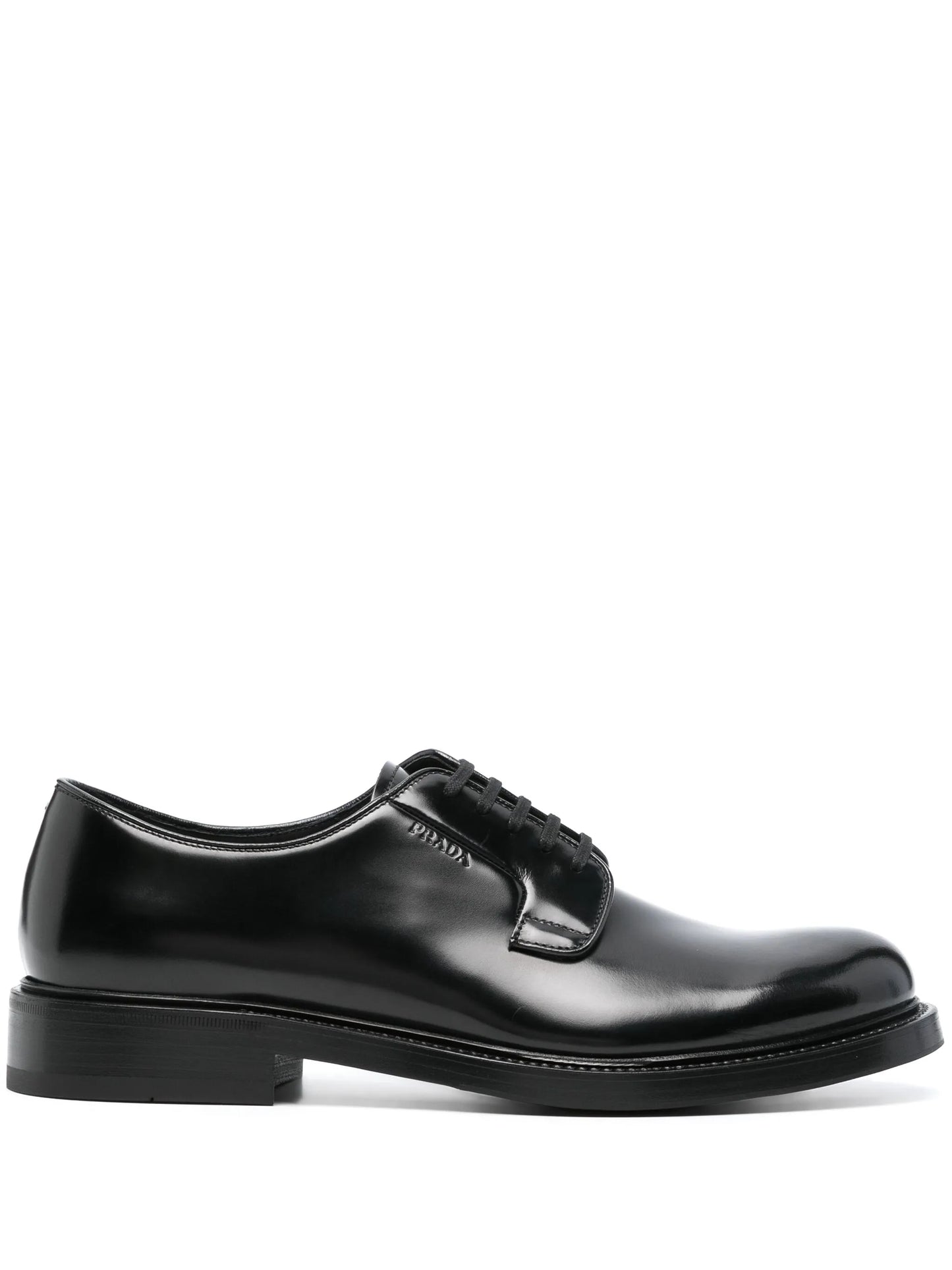 logo-debossed leather oxford shoes