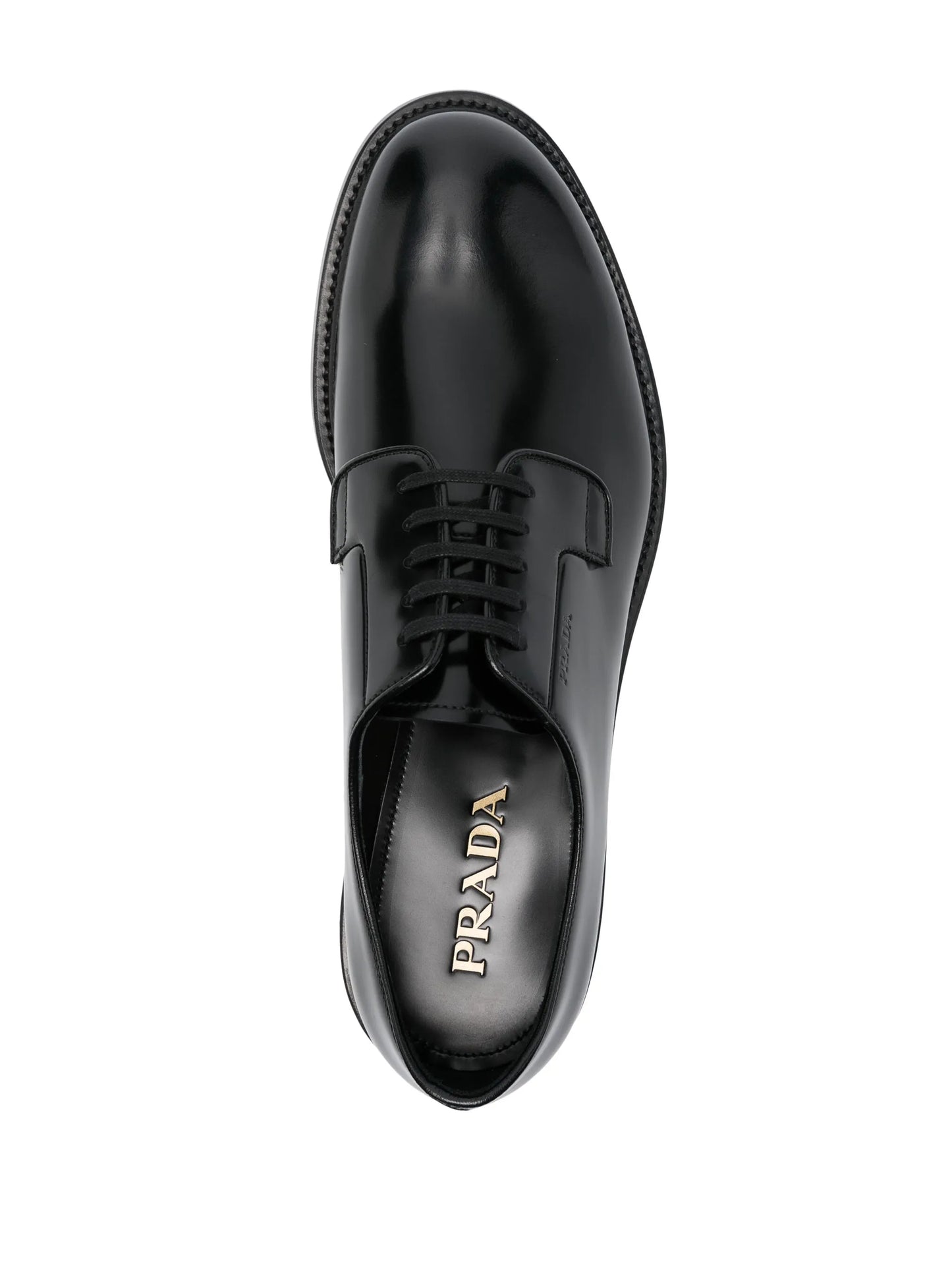 logo-debossed leather oxford shoes