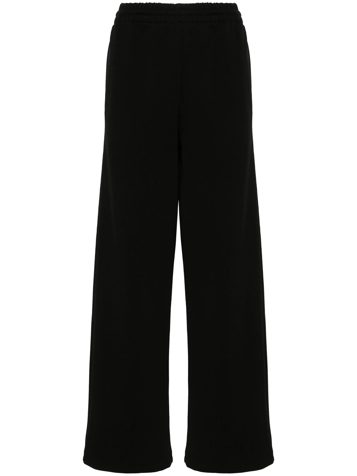ribbed straight-leg trousers