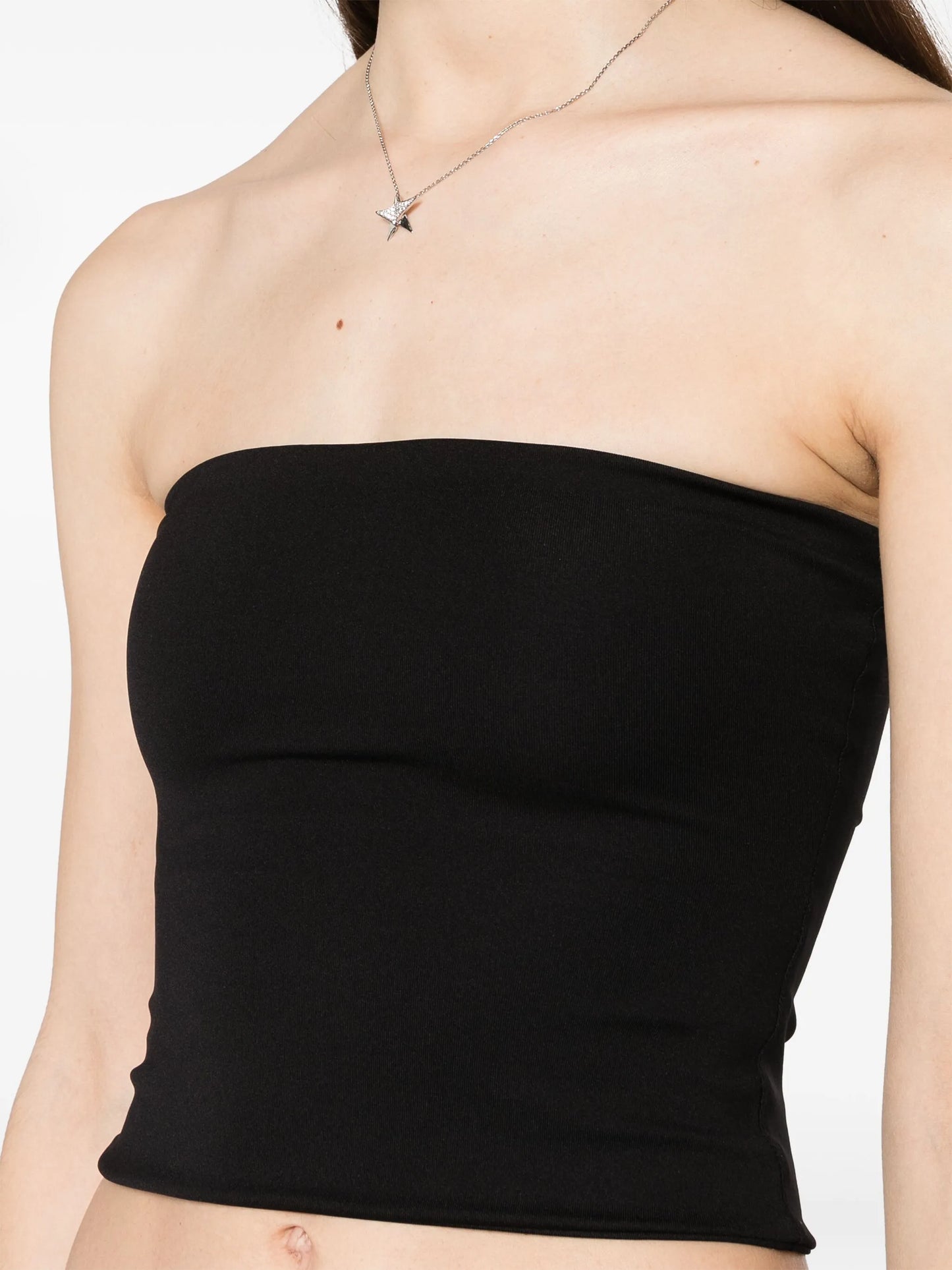 stretch-jersey tube top