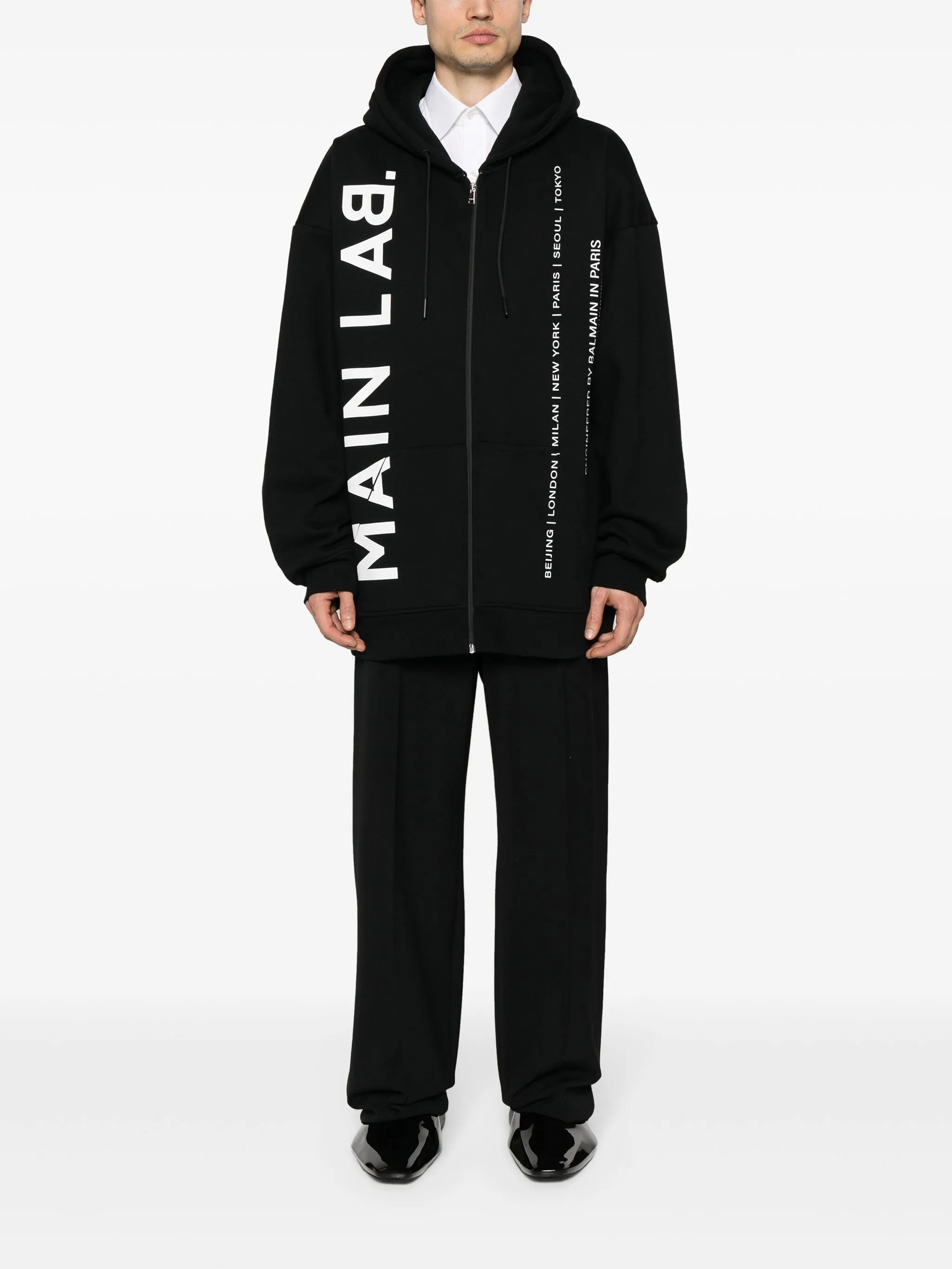 Main Lab zip-up hoodie