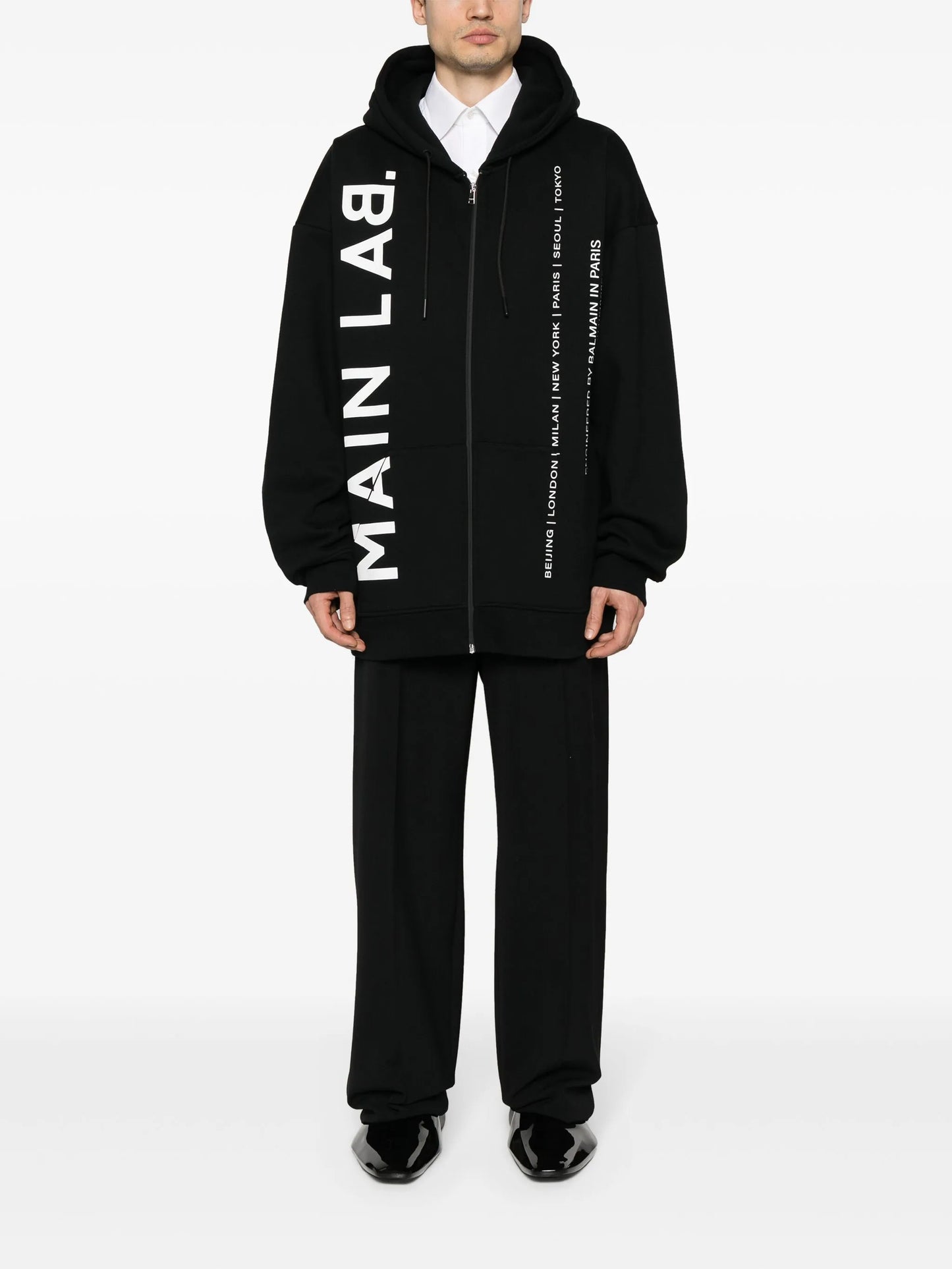 Main Lab zip-up hoodie