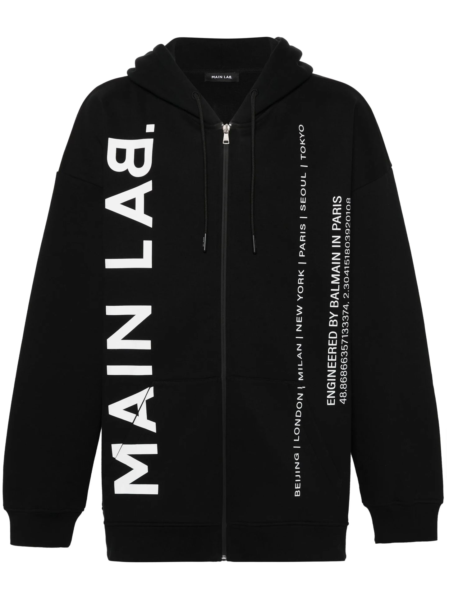 Main Lab zip-up hoodie