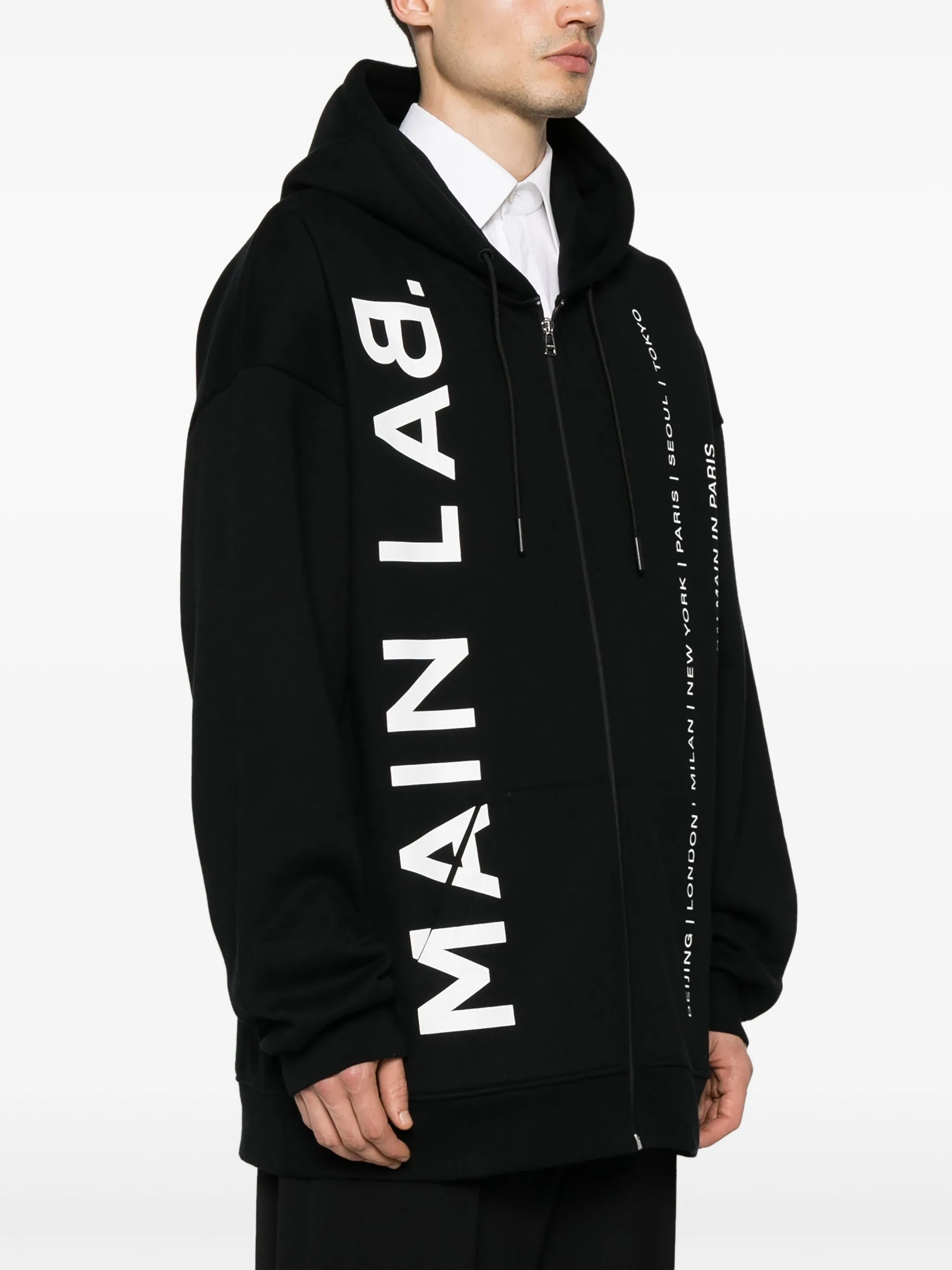 Main Lab zip-up hoodie